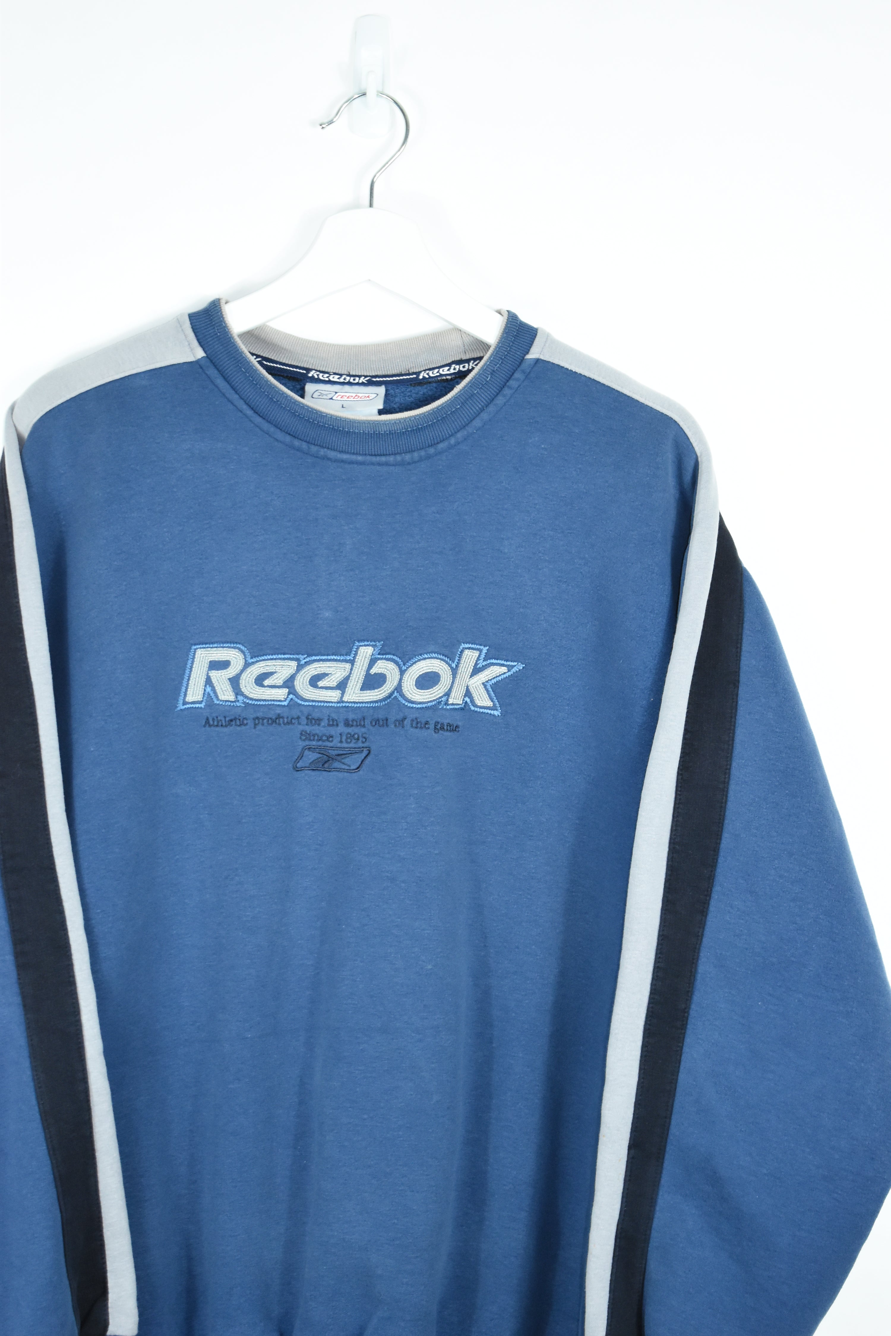 Vintage Reebok Embroidery Sweatshirt LARGE (Baggy)