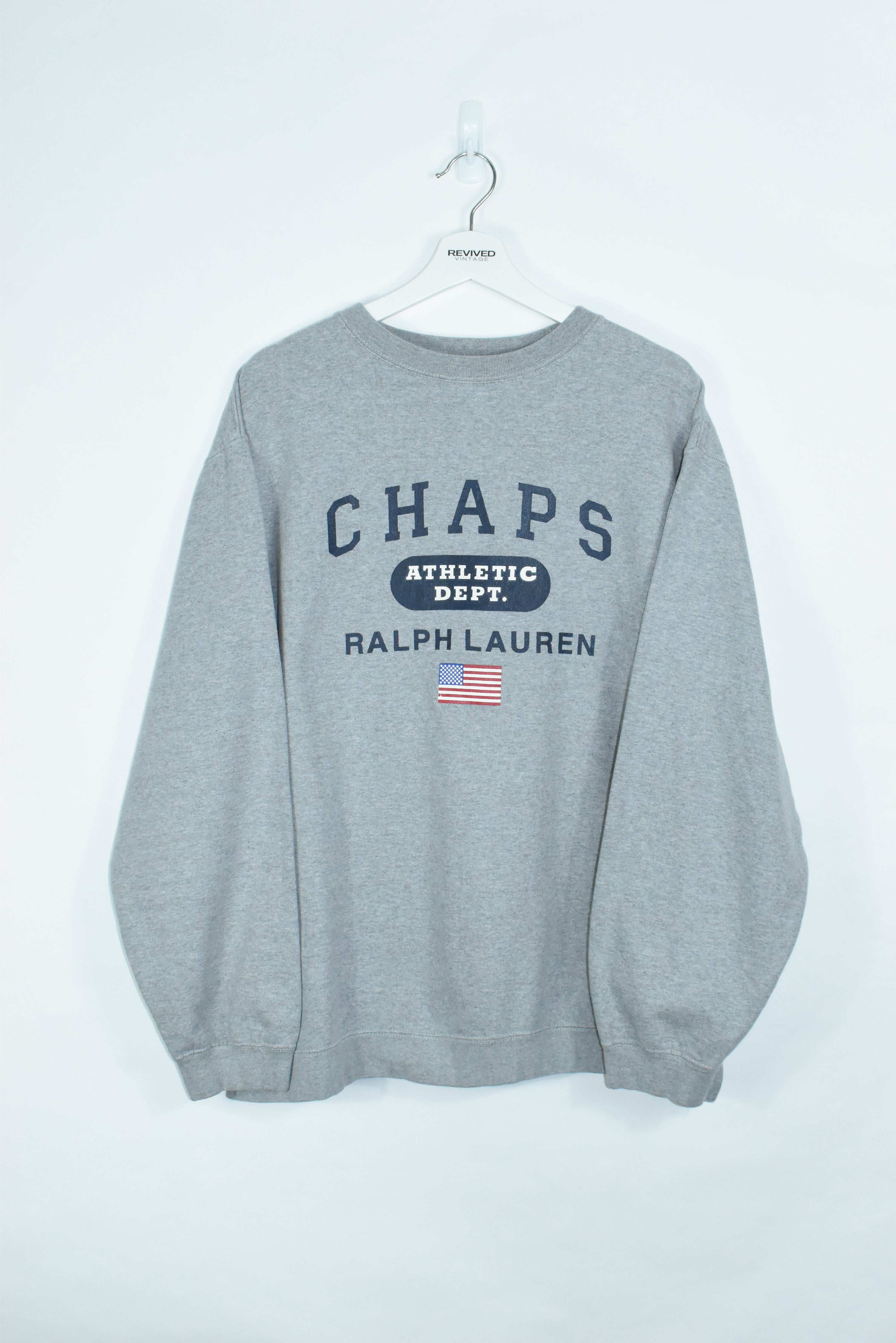 Vintage Chaps Ralph Lauren Embroidery Sweatshirt Large (Baggy)