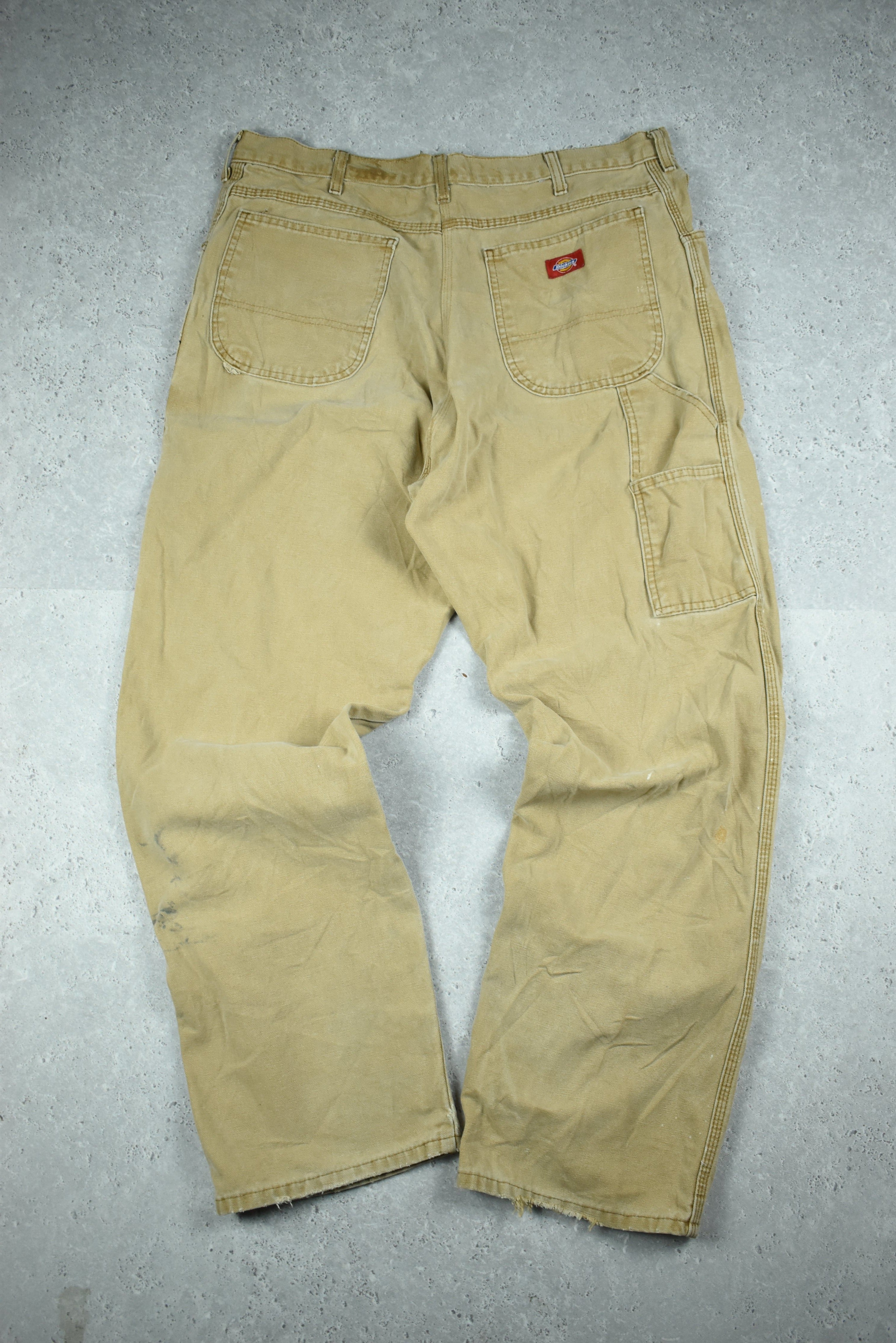 Vintage Dickies Relaxed Fit Workwear Cargos Brown 36x34