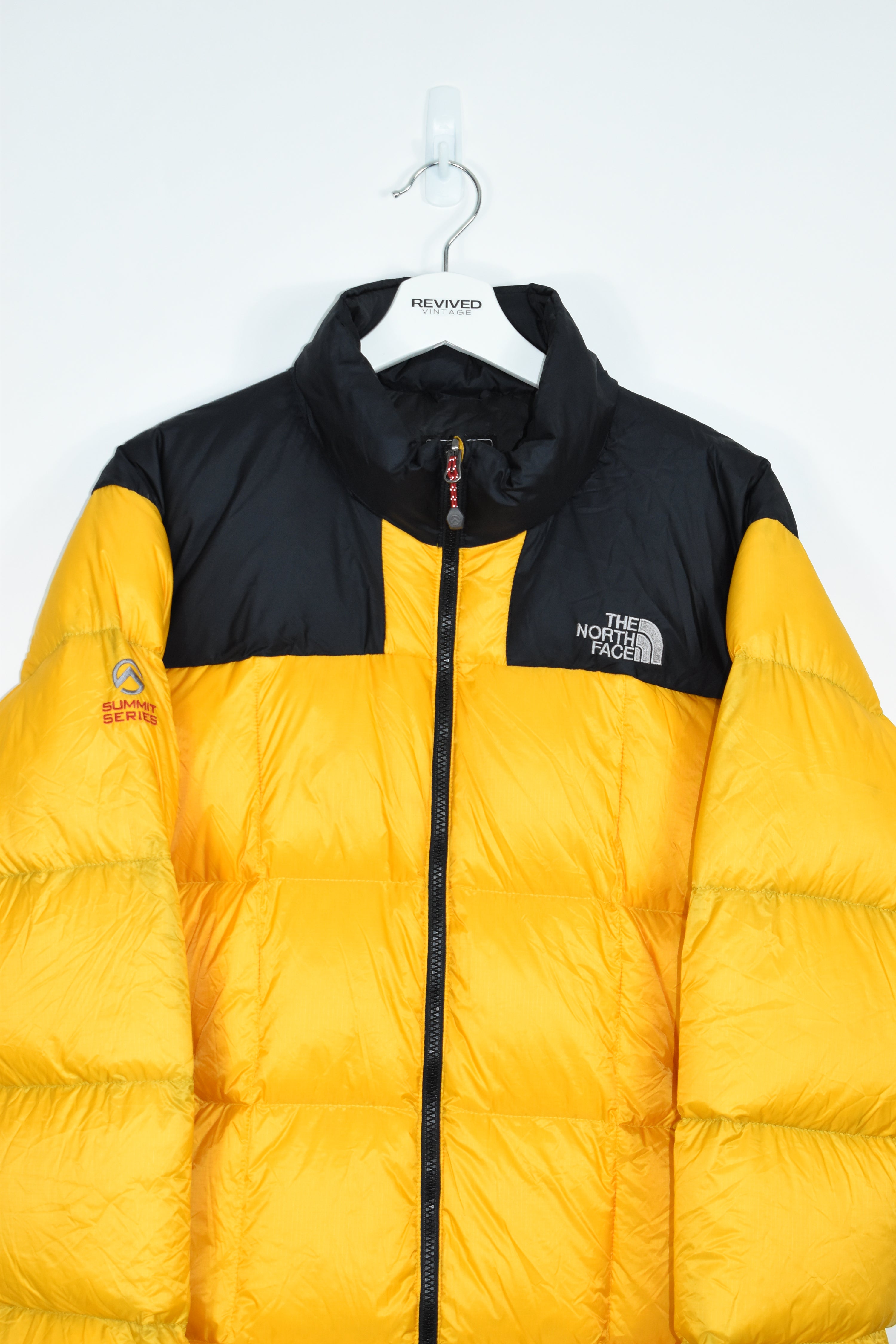 Vintage North Face Yellow Puffer 800 Sumit Series LARGE (Baggy)