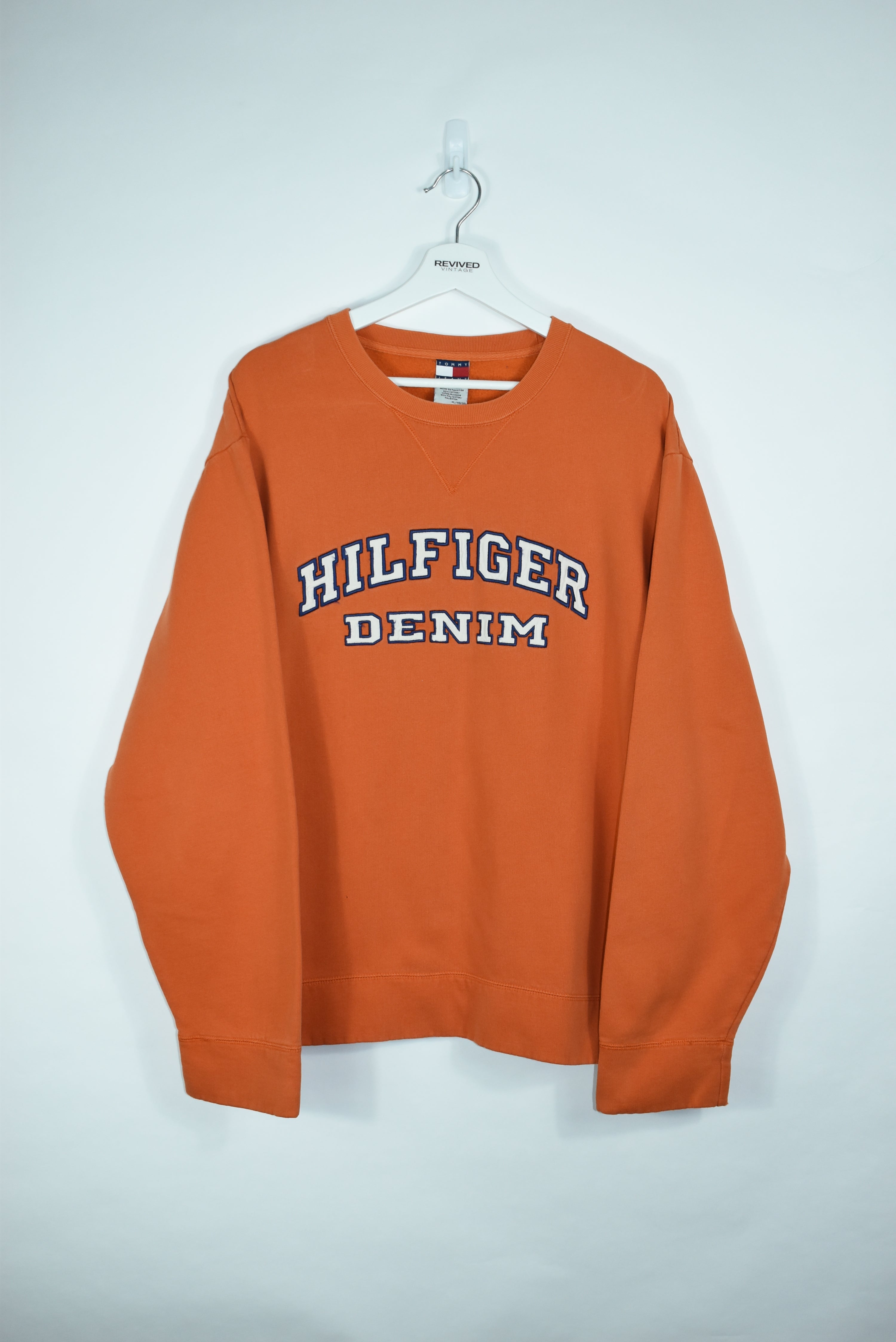 Vintage Tommy Hilfiger Embroidery Sweatshirt XLARGE