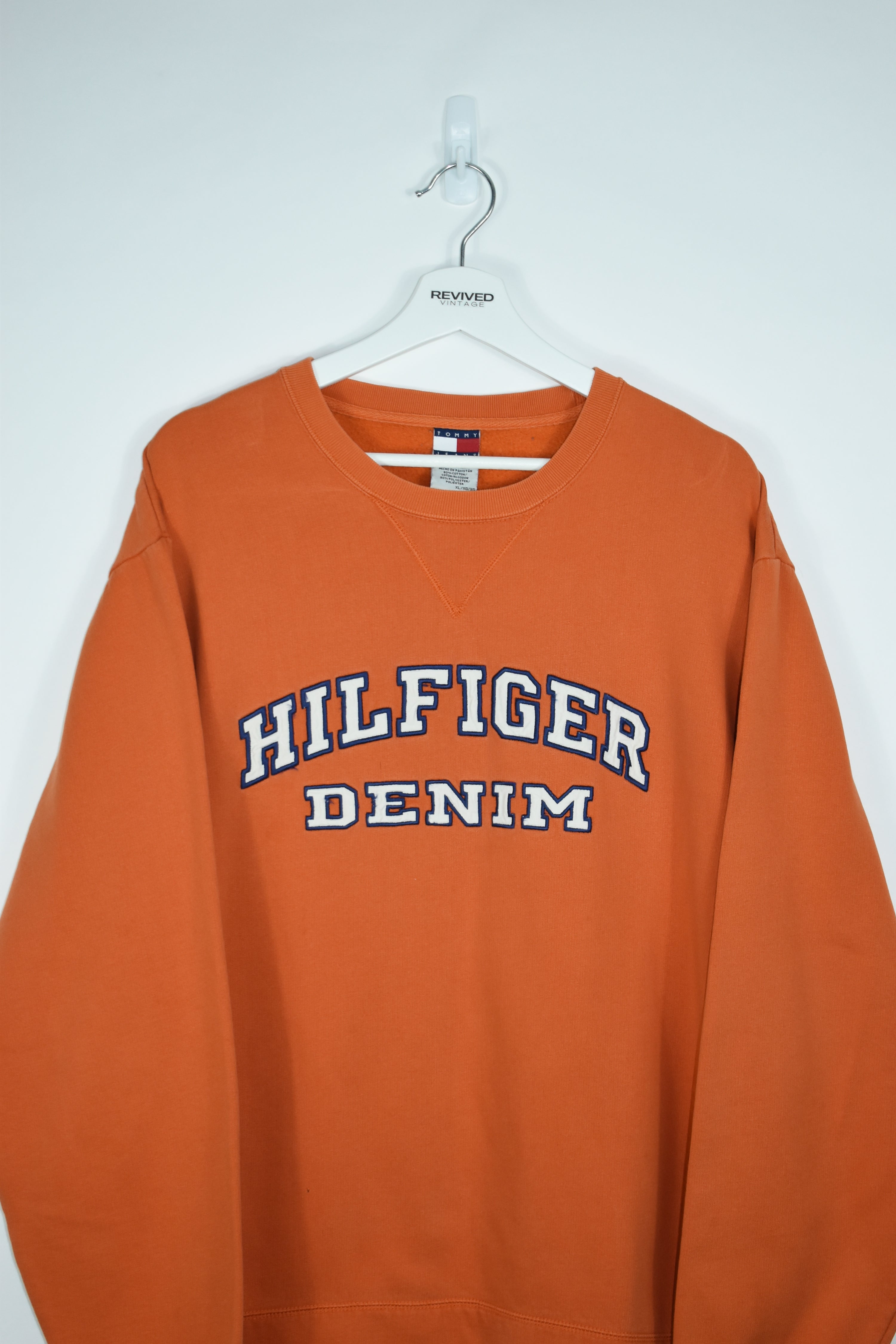 Vintage Tommy Hilfiger Embroidery Sweatshirt XLARGE