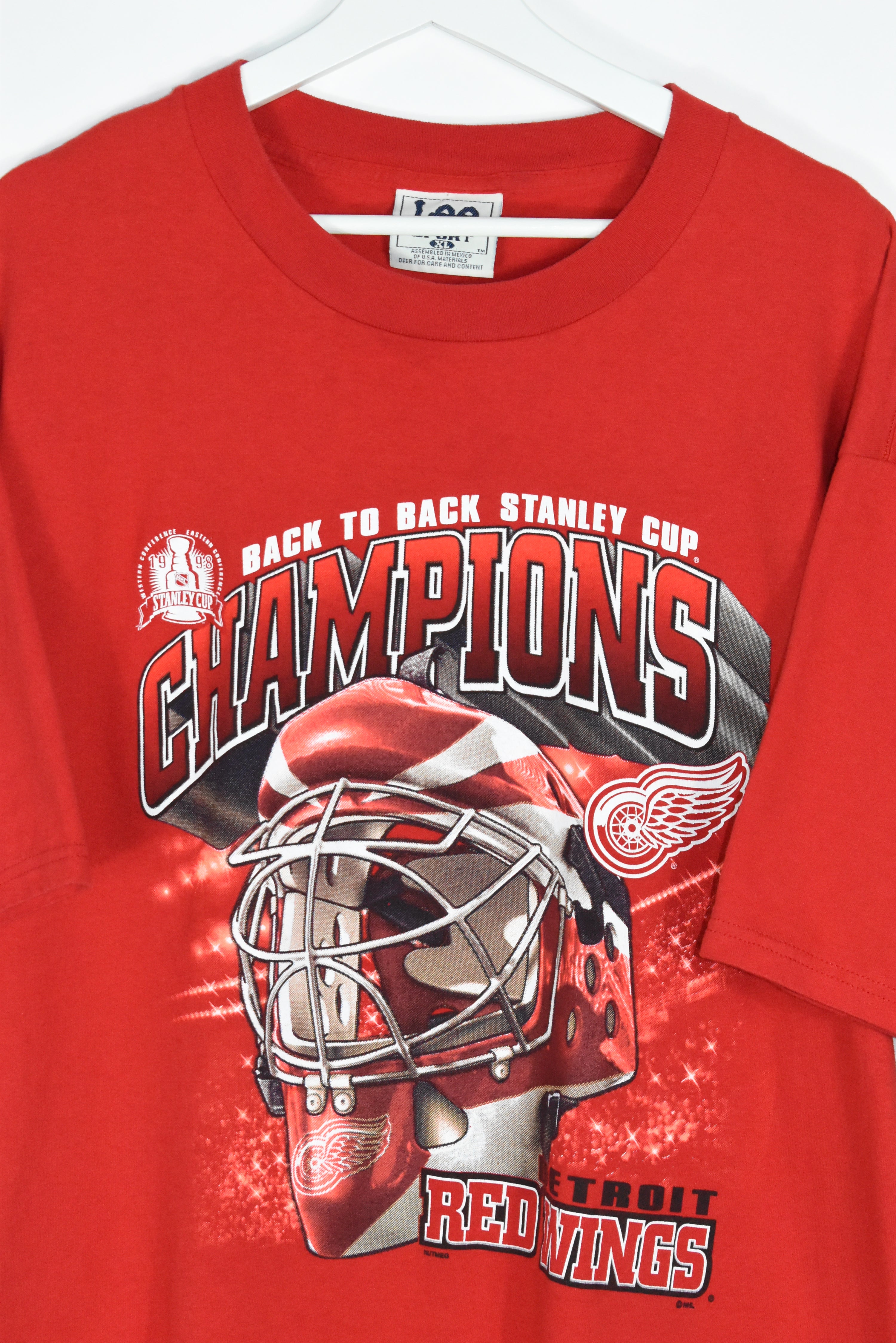 Vintage Detroit Red Wings Champions T Shirt Xlarge