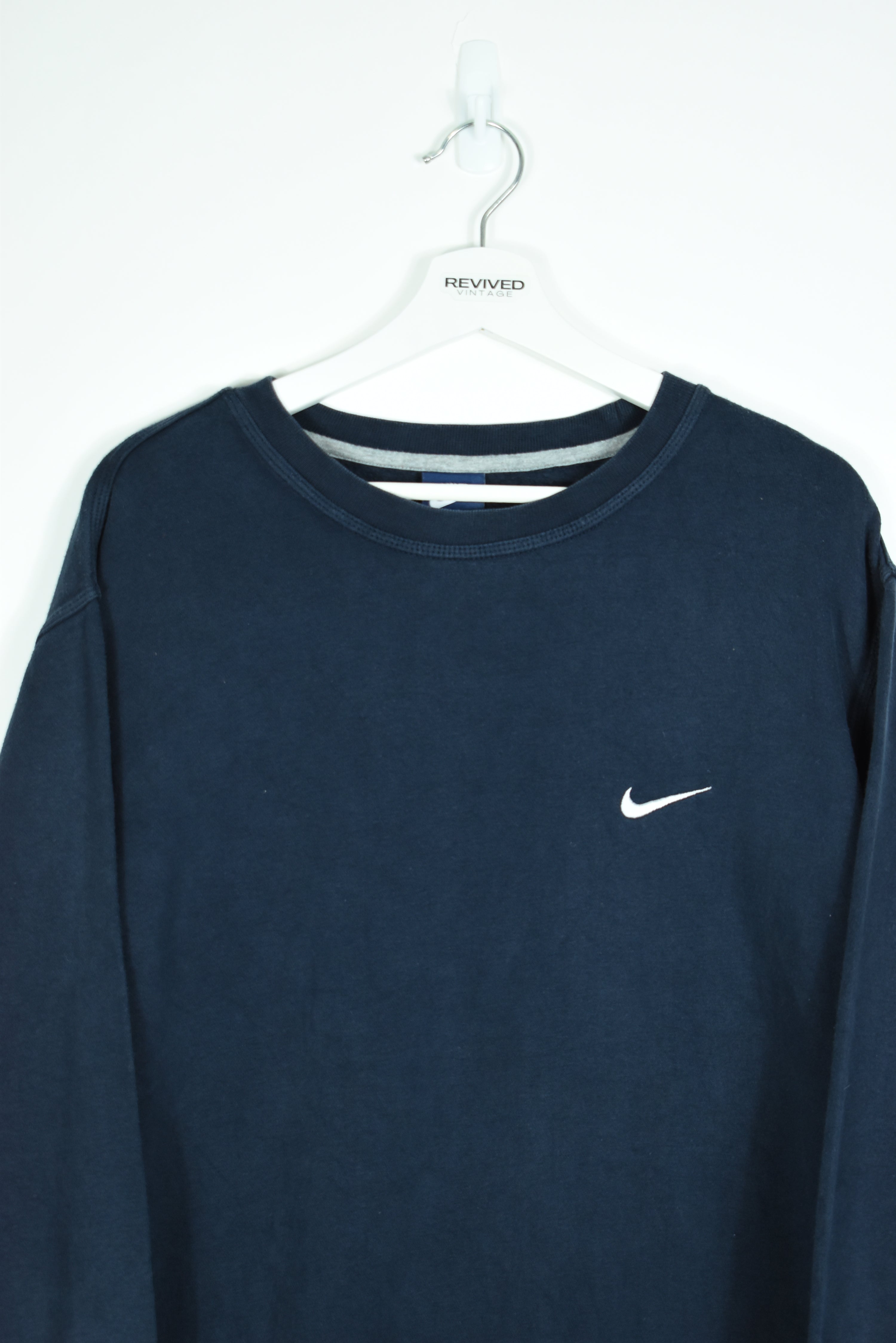 Vintage Nike Small Swoosh Embroidery Sweatshirt XXL