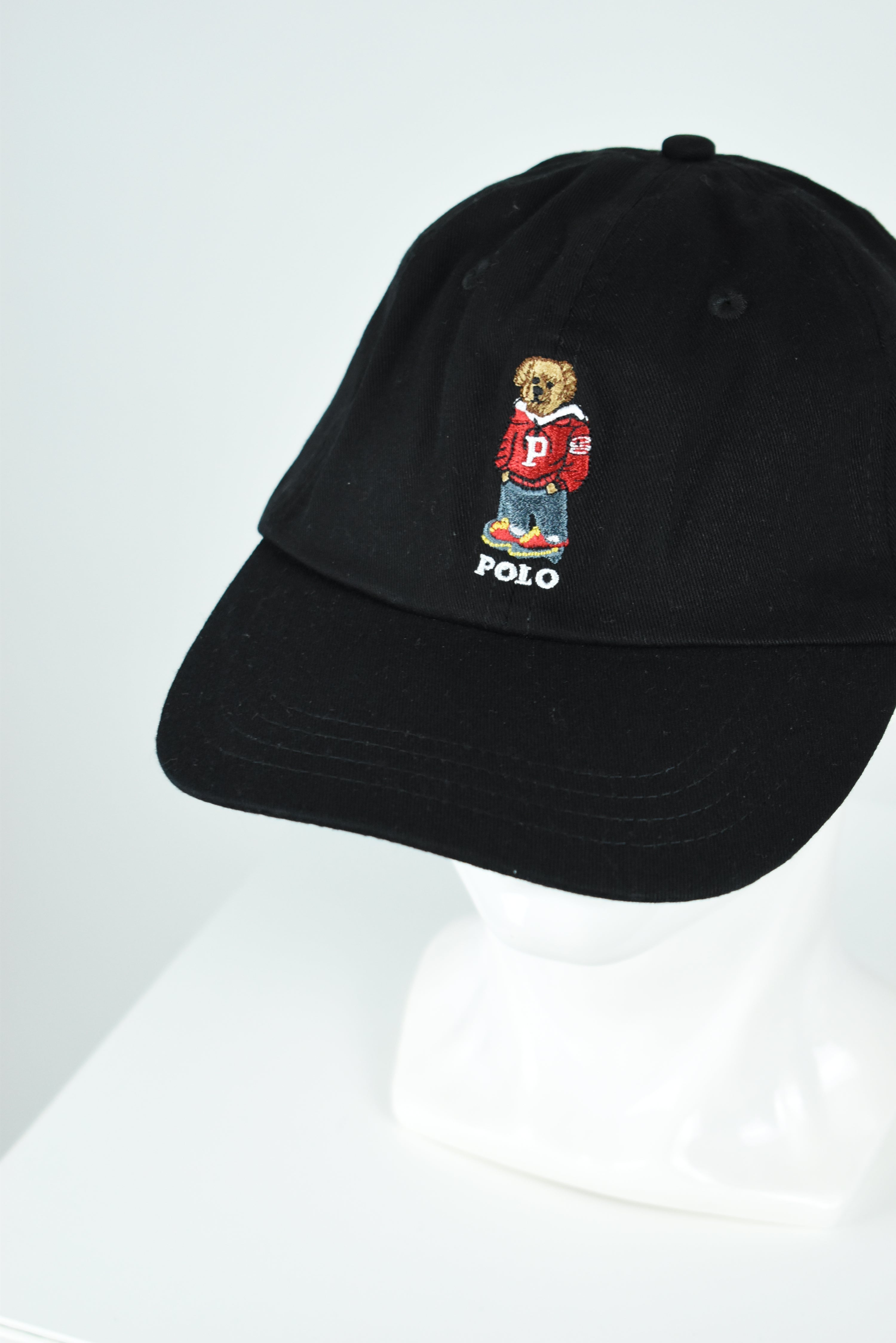 New Ralph Lauren Polo Bear Cap Black OS