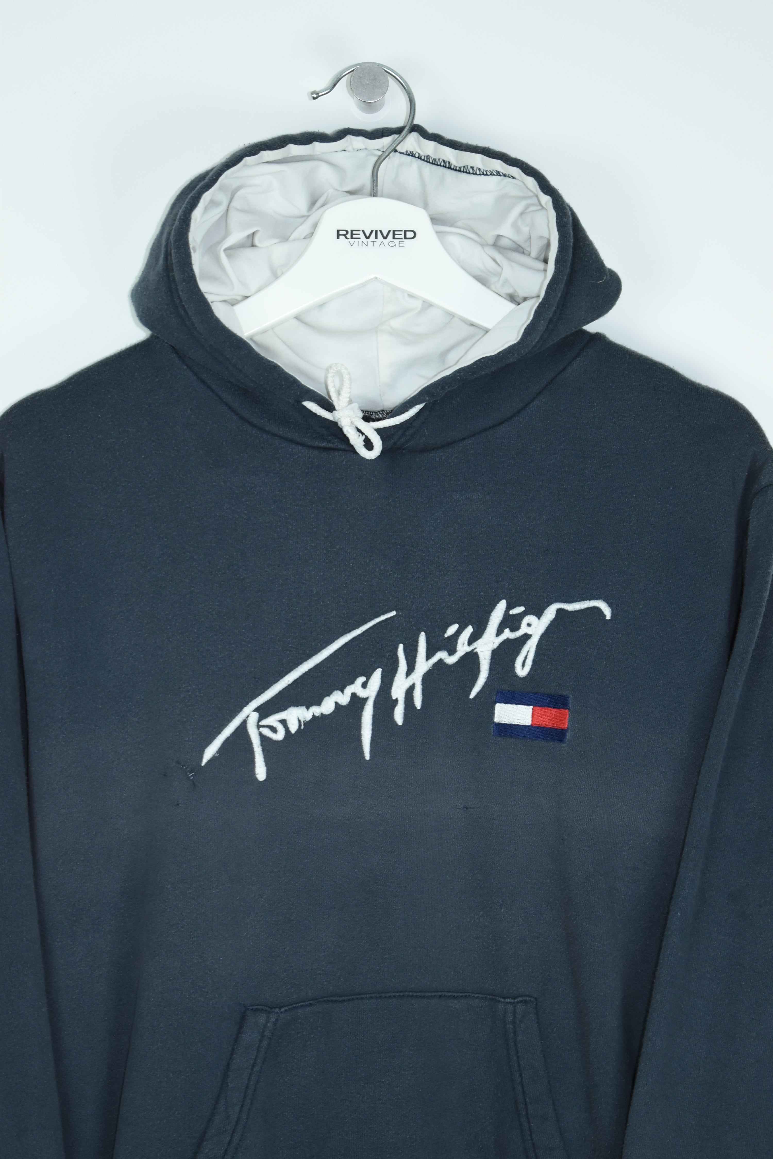 Vintage Tommy Hilfiger Embroidered Hoodie Small