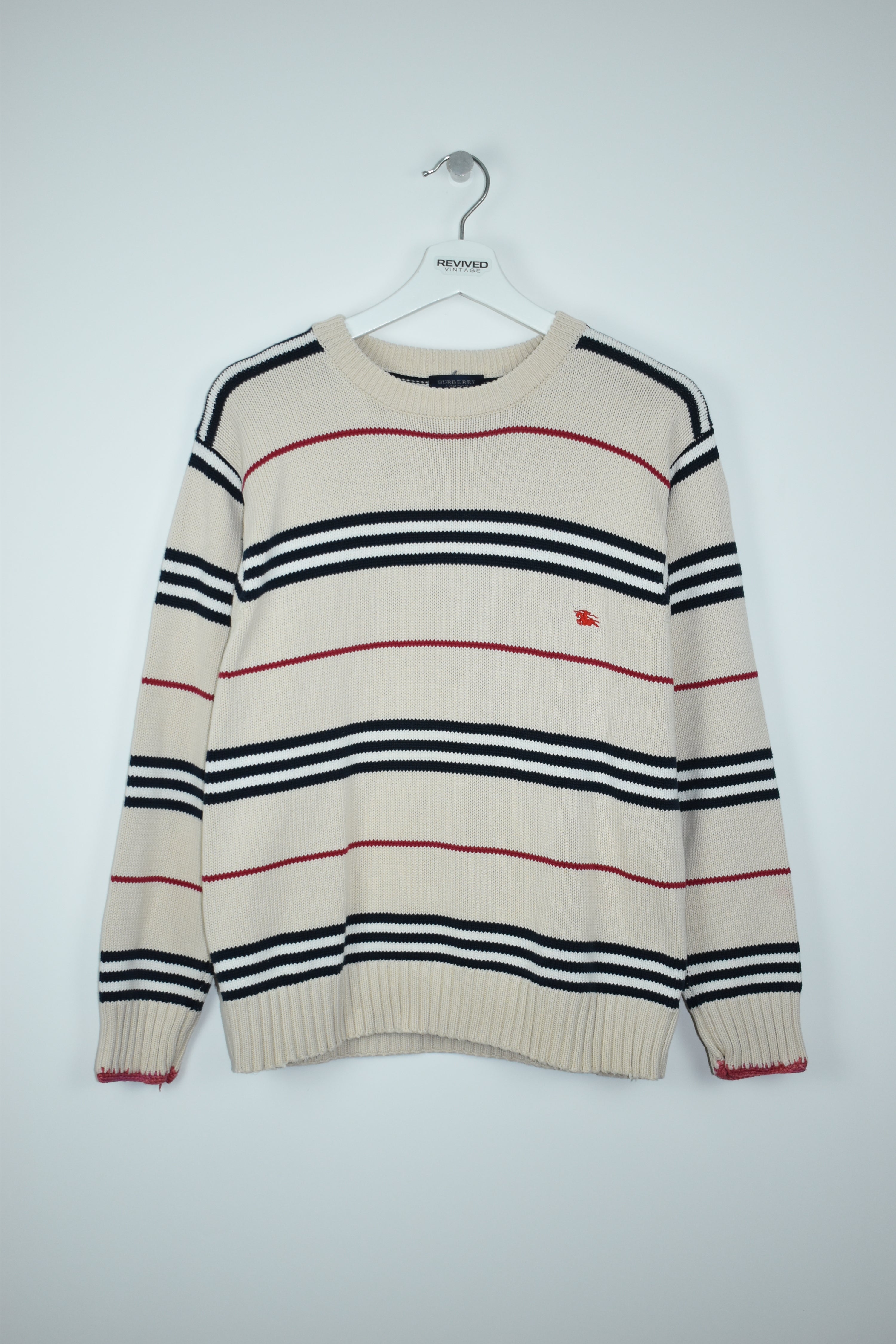 Vintage Burberry Thick Knit Sweater Small
