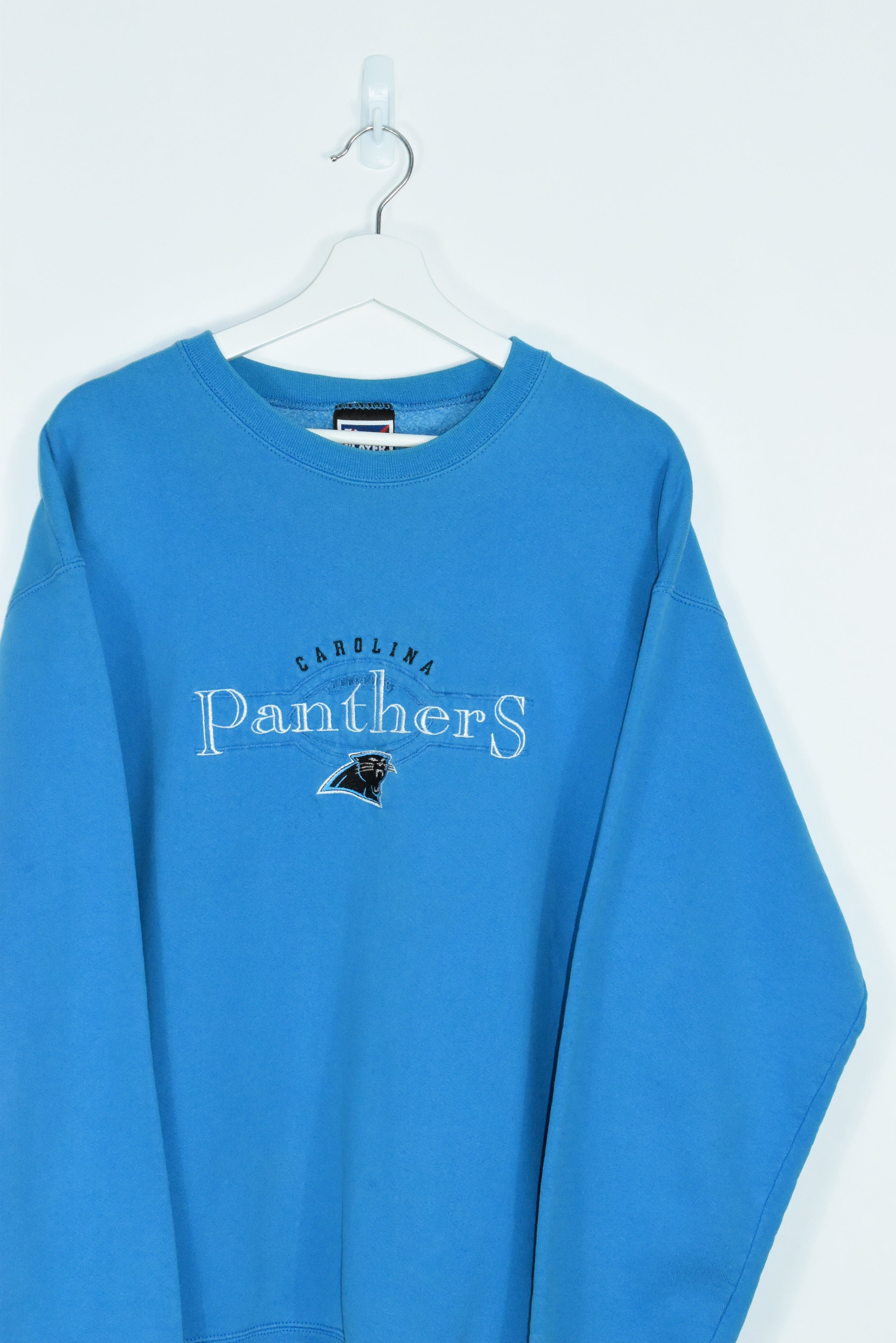 Vintage Carolina Panthers Embroidery Sweatshirt Xlarge