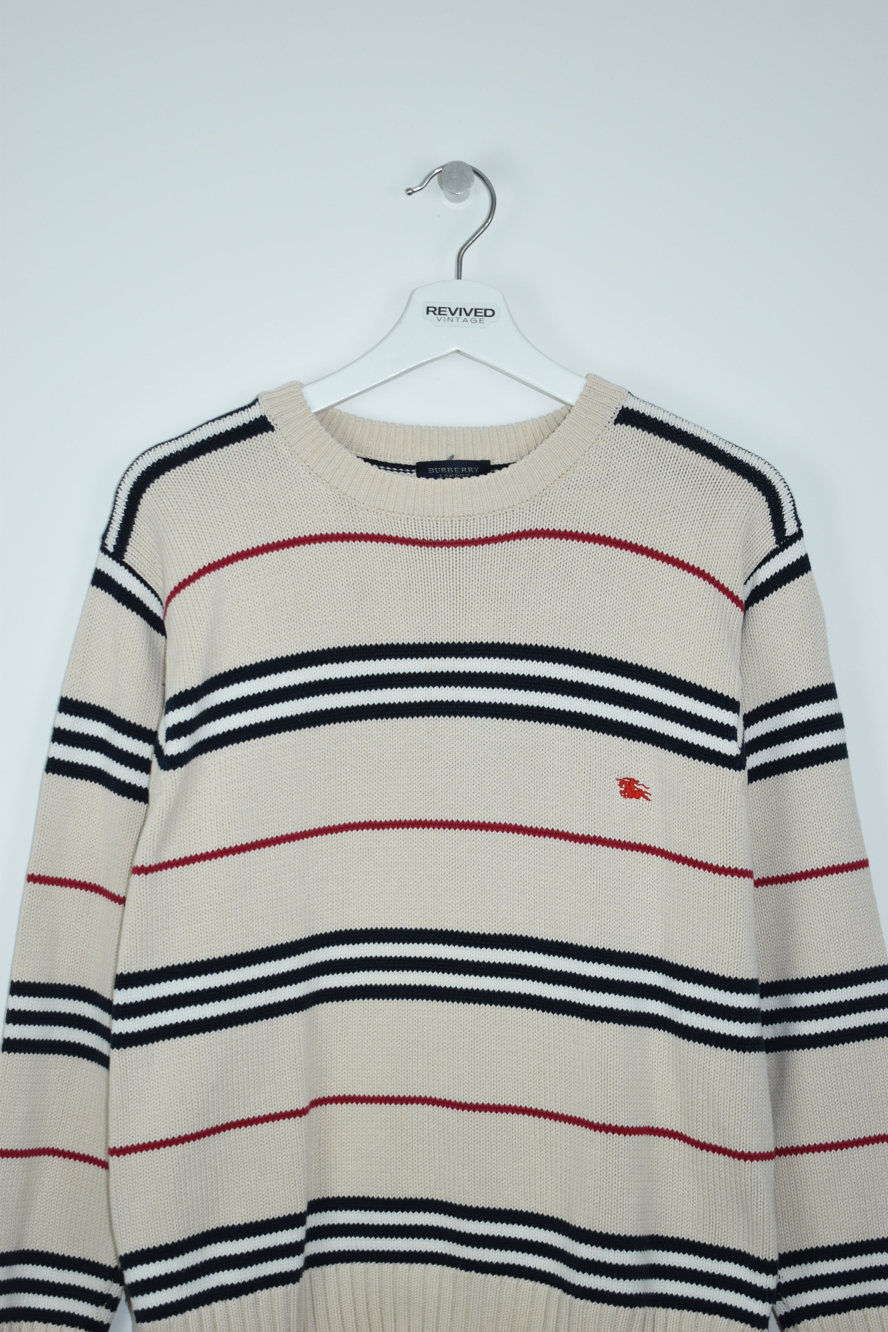 Vintage Burberry Thick Knit Sweater Small