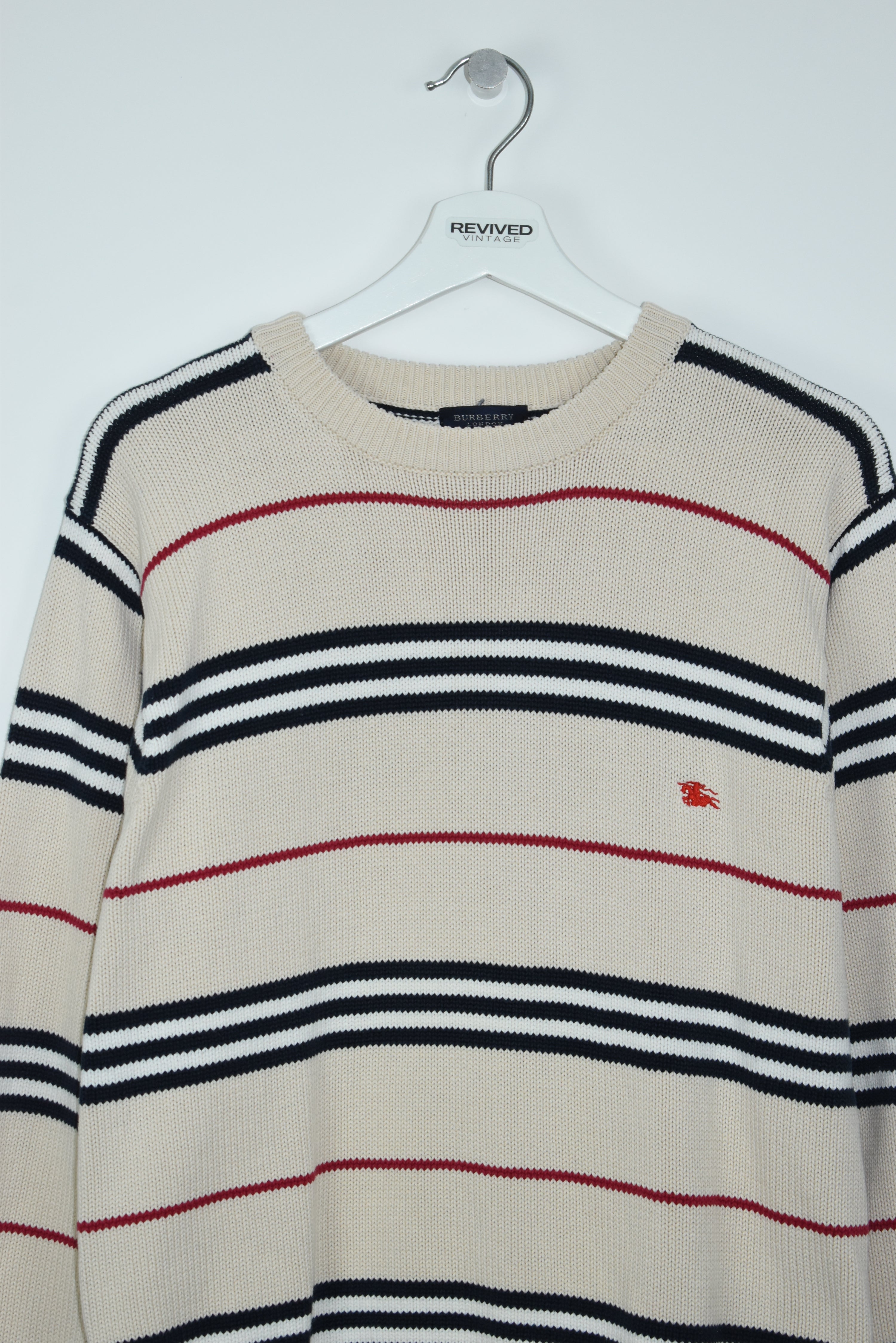 Vintage Burberry Thick Knit Sweater Small