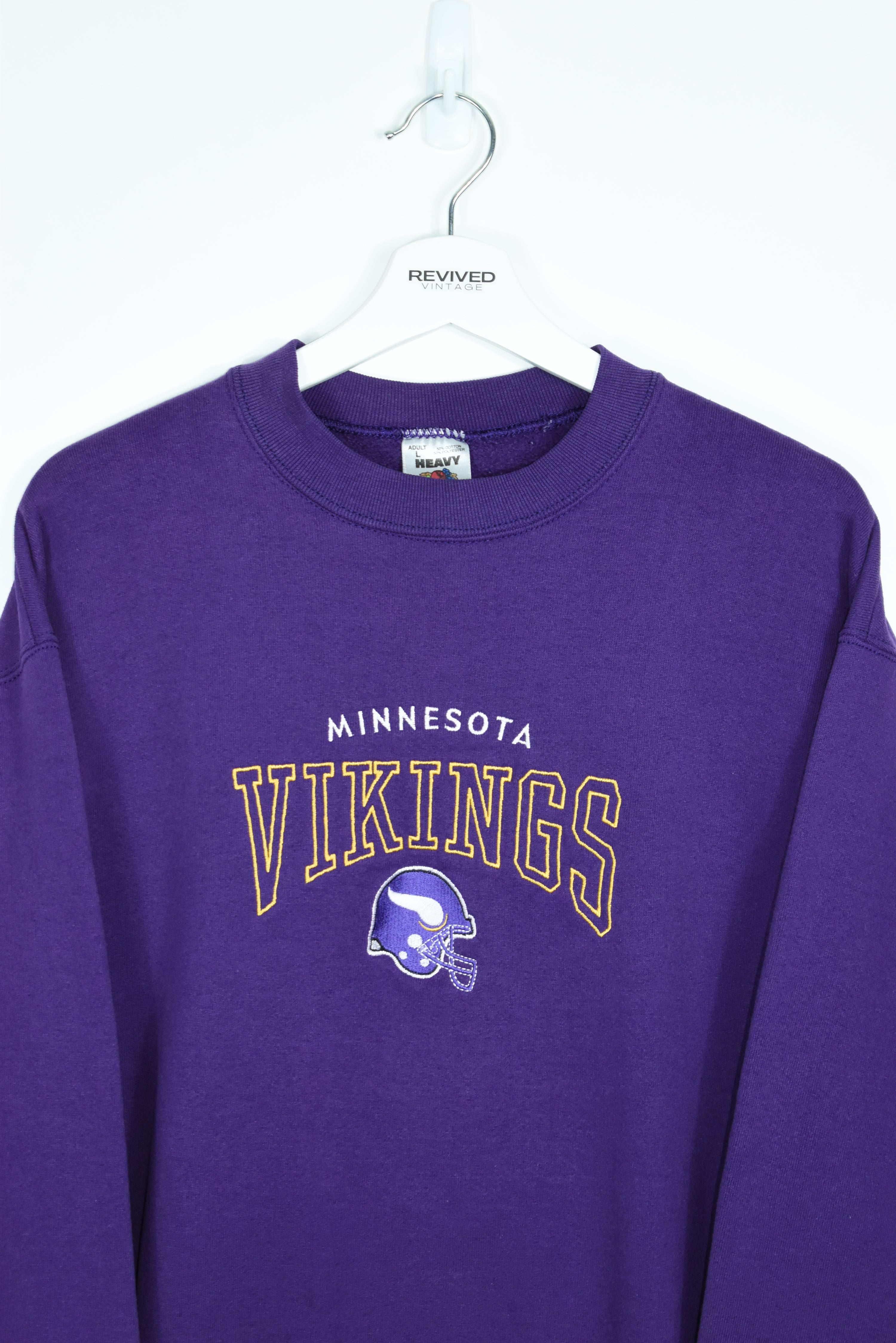 Vintage Minnesota Vikings Embroidery Sweatshirt Medium/ Large
