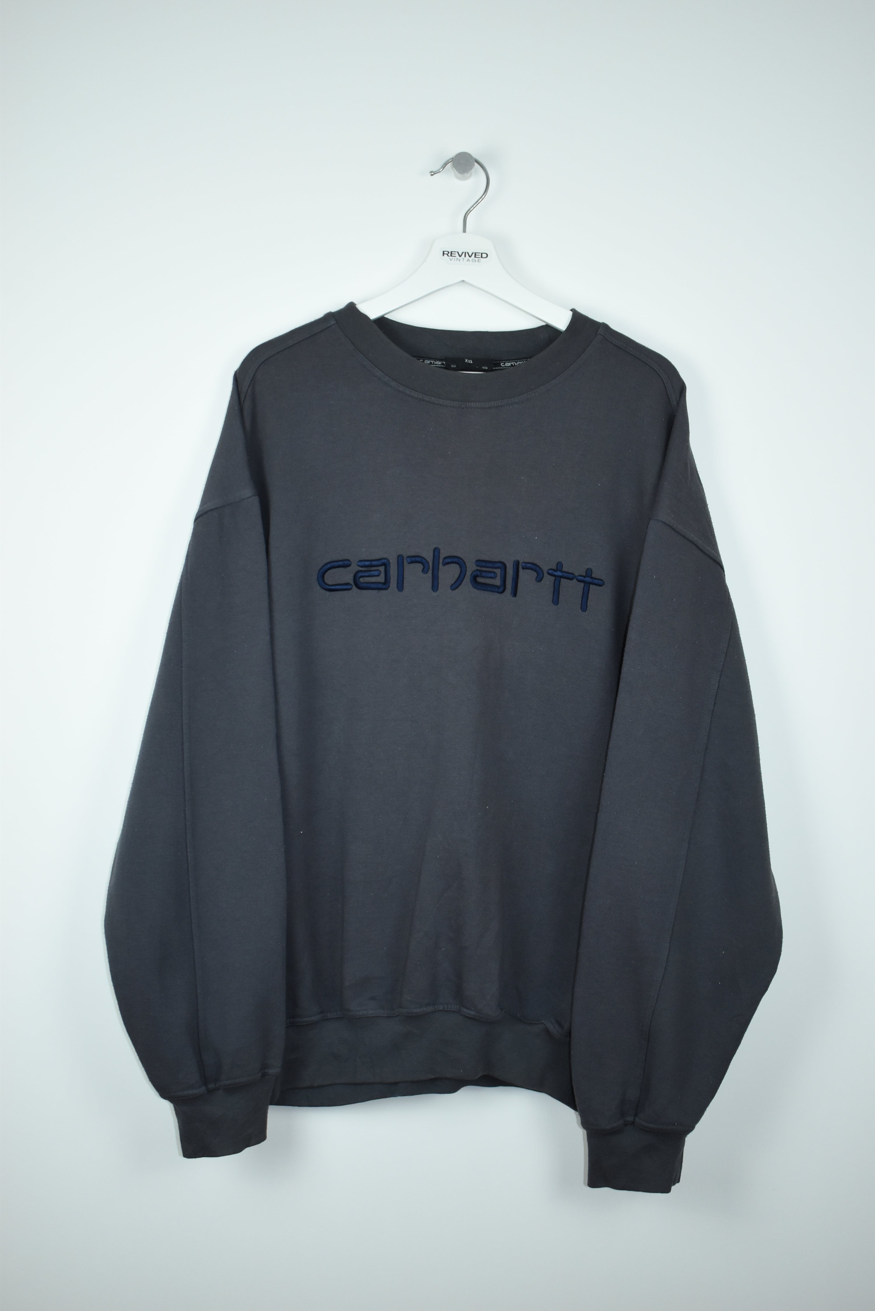 Vintage Carhartt Embroidery Logo Sweatshirt XXL