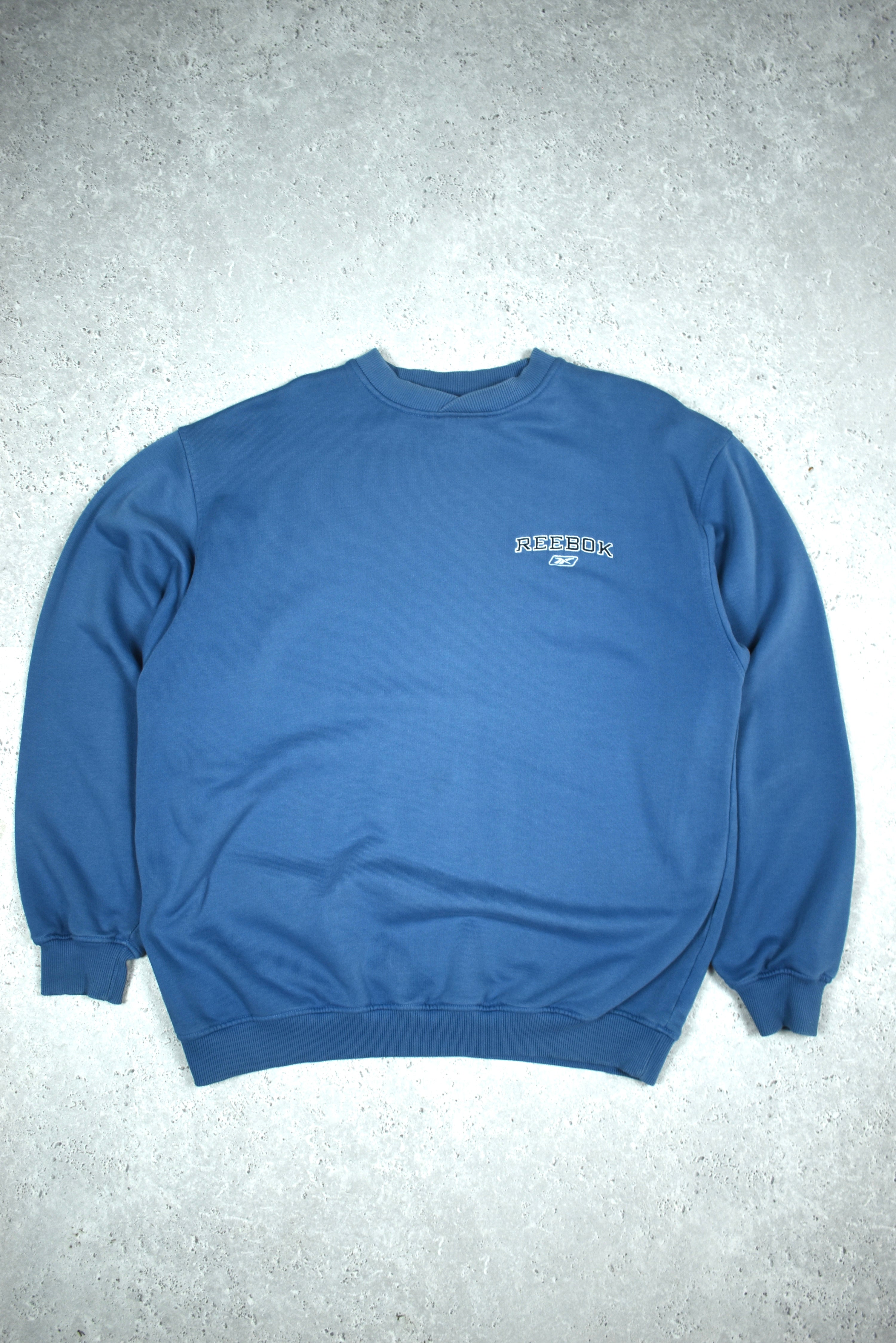 Vintage Reebok Embridery Logo Sweatshirt Large