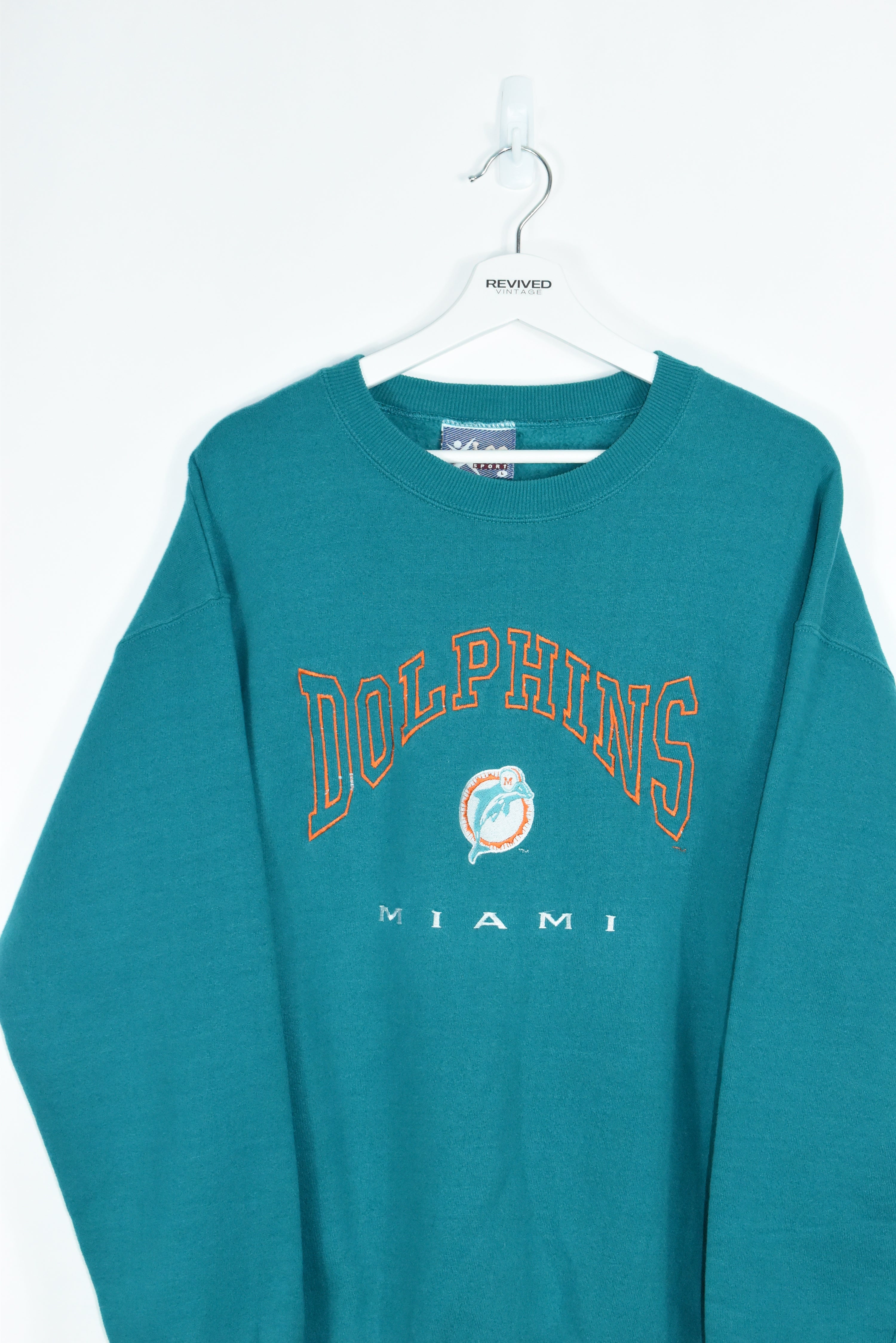 Vintage Lee Sport Miami Dolphins Embroidery Sweatshirt Large (Baggy)