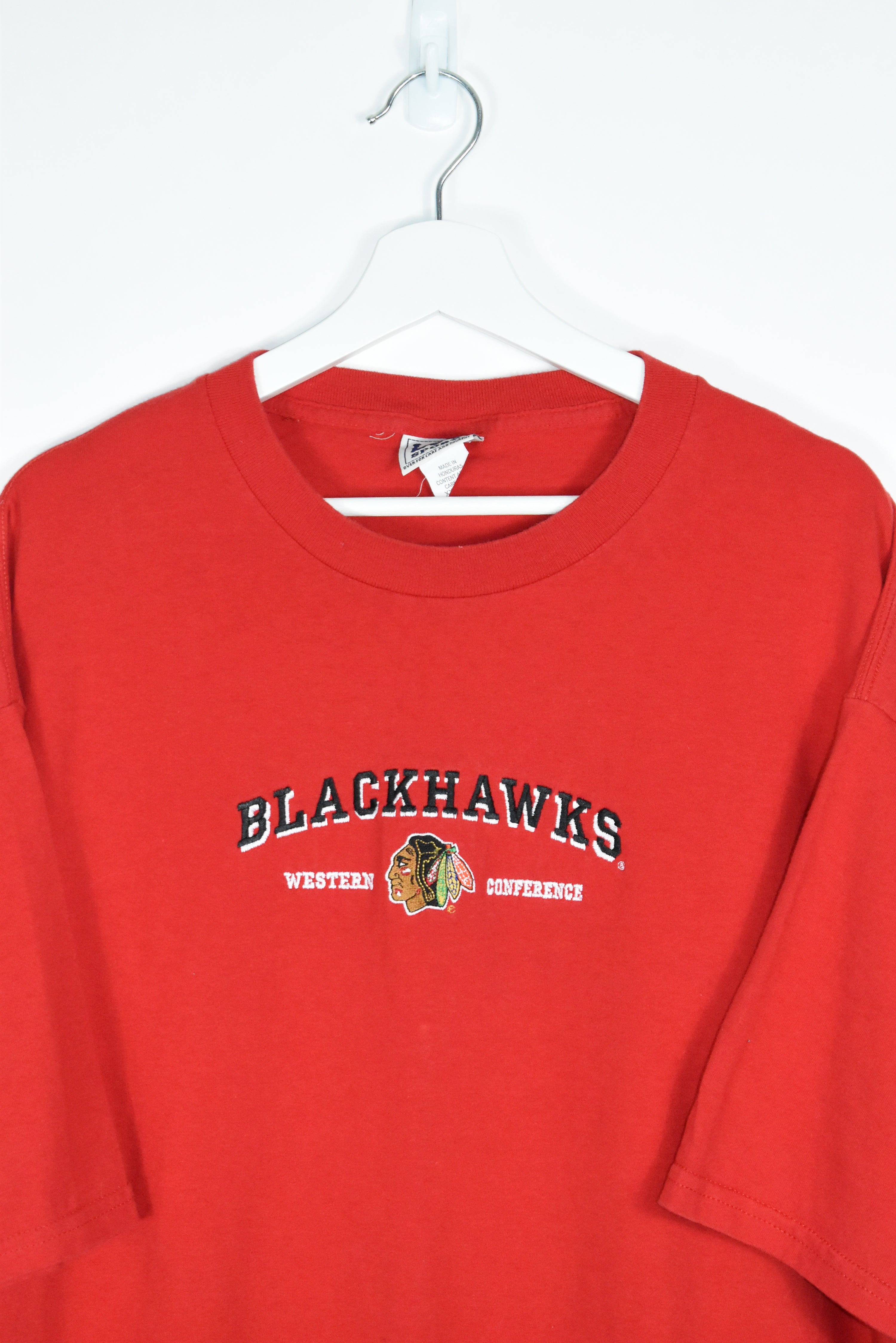 Vintage Lee Sport Chicago Blackhawks Embroidery T Shirt XXL