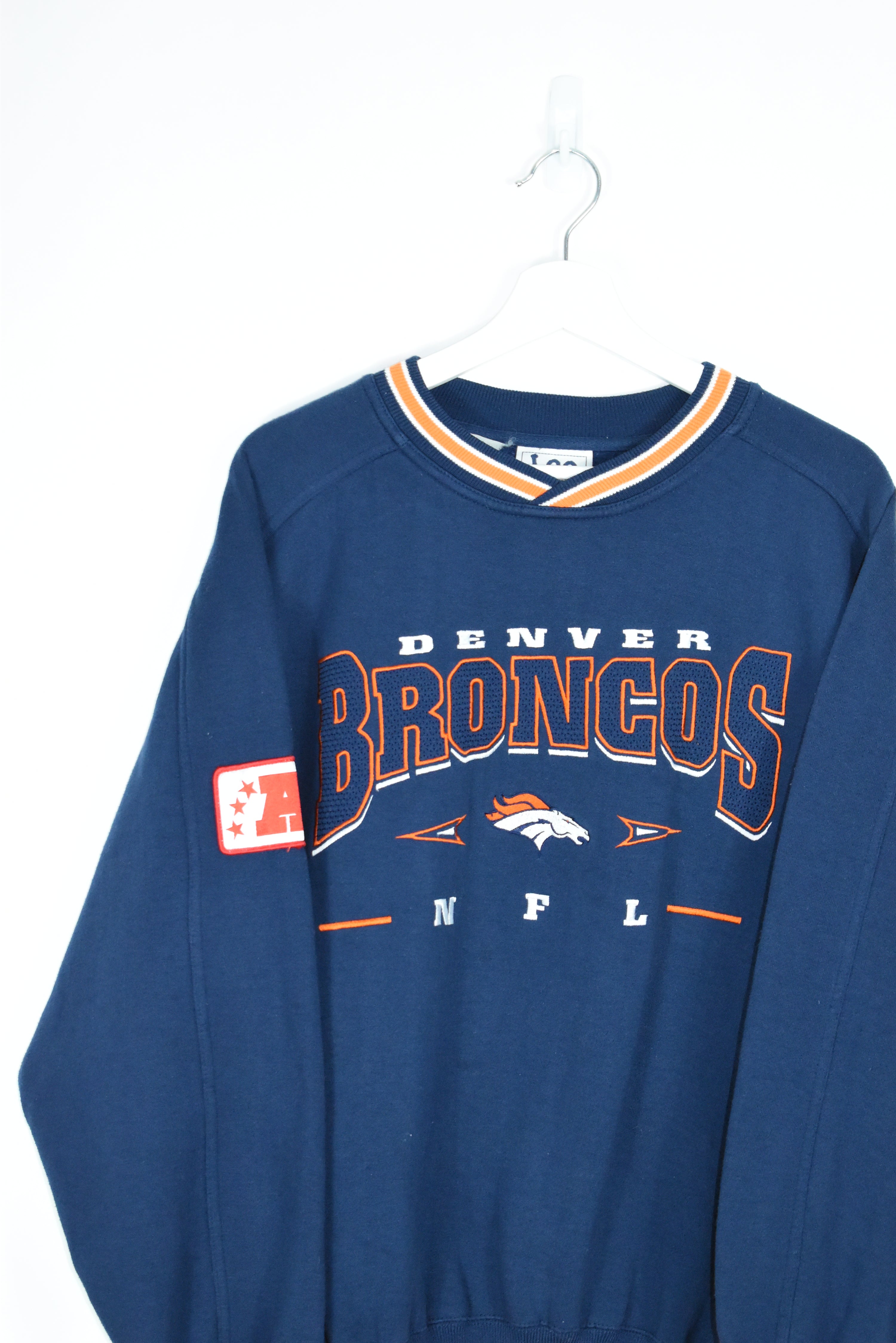 Vintage Lee Sport Denver Broncos Embroidery Sweatshirt Medium / Large