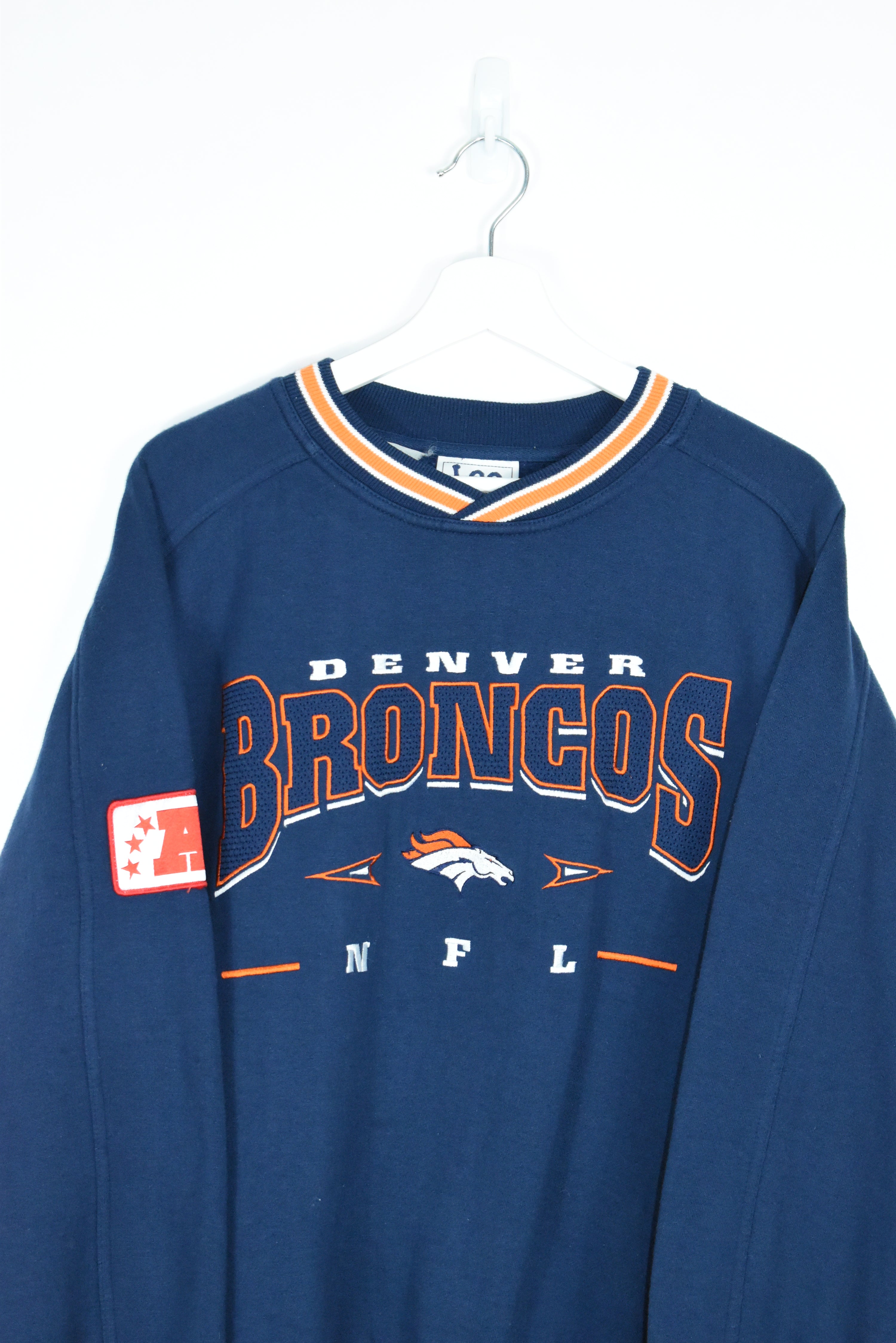 Vintage Lee Sport Denver Broncos Embroidery Sweatshirt Medium / Large