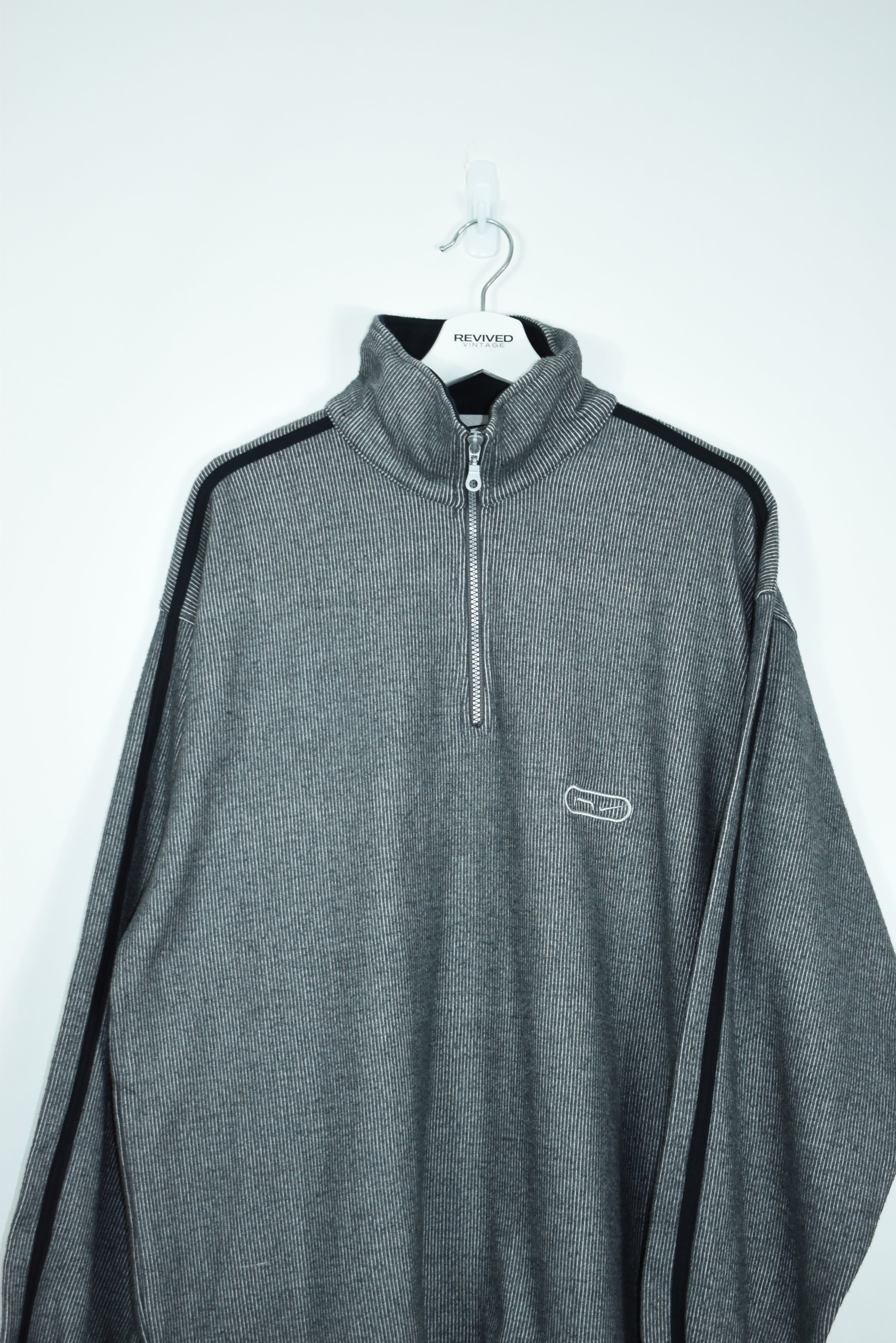 Vintage Nike Embroidery 1/4 Zip Grey Xlarge