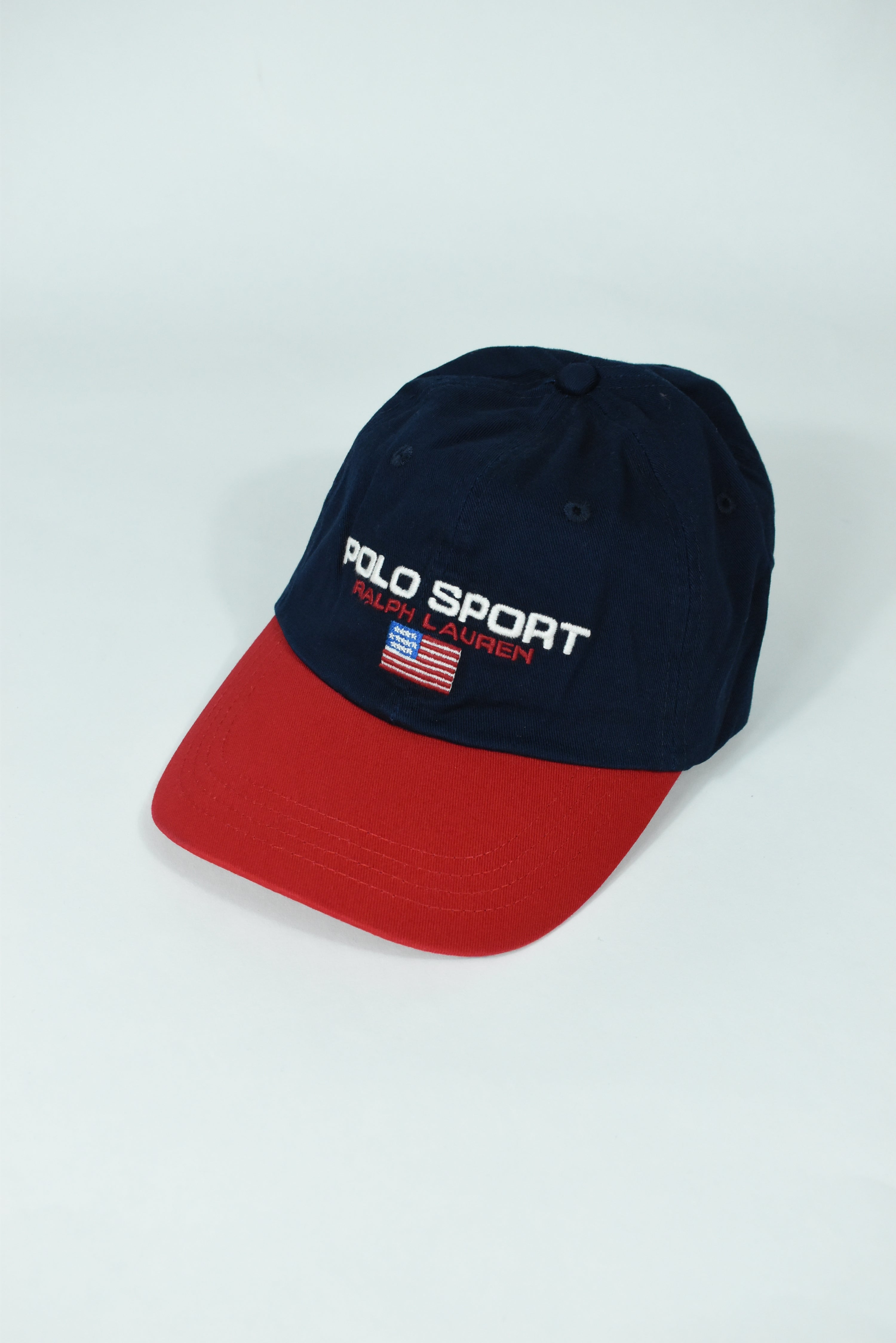 New Navy/Red RL Polo Sport Embroidery Cap