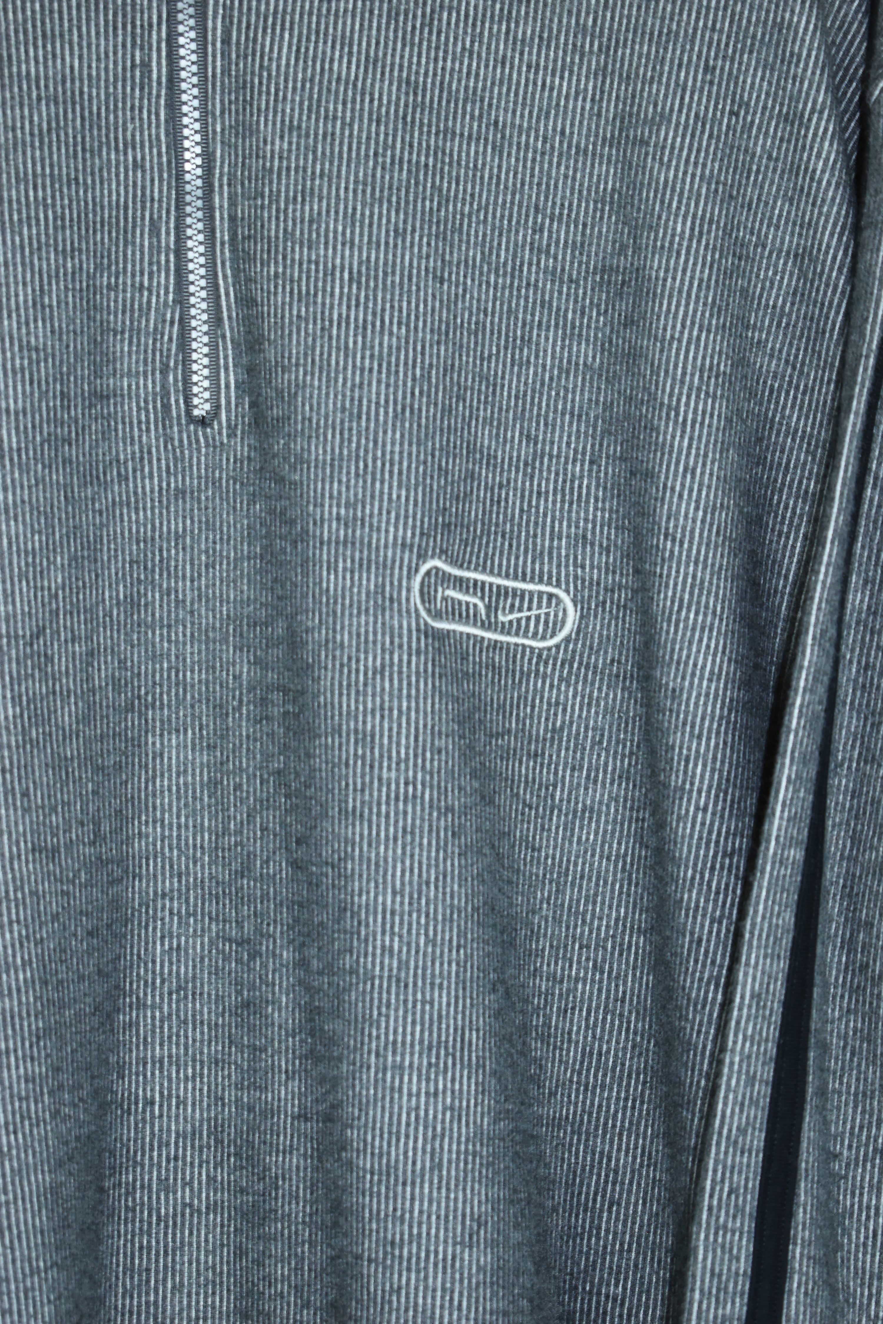 Vintage Nike Embroidery 1/4 Zip Grey Xlarge