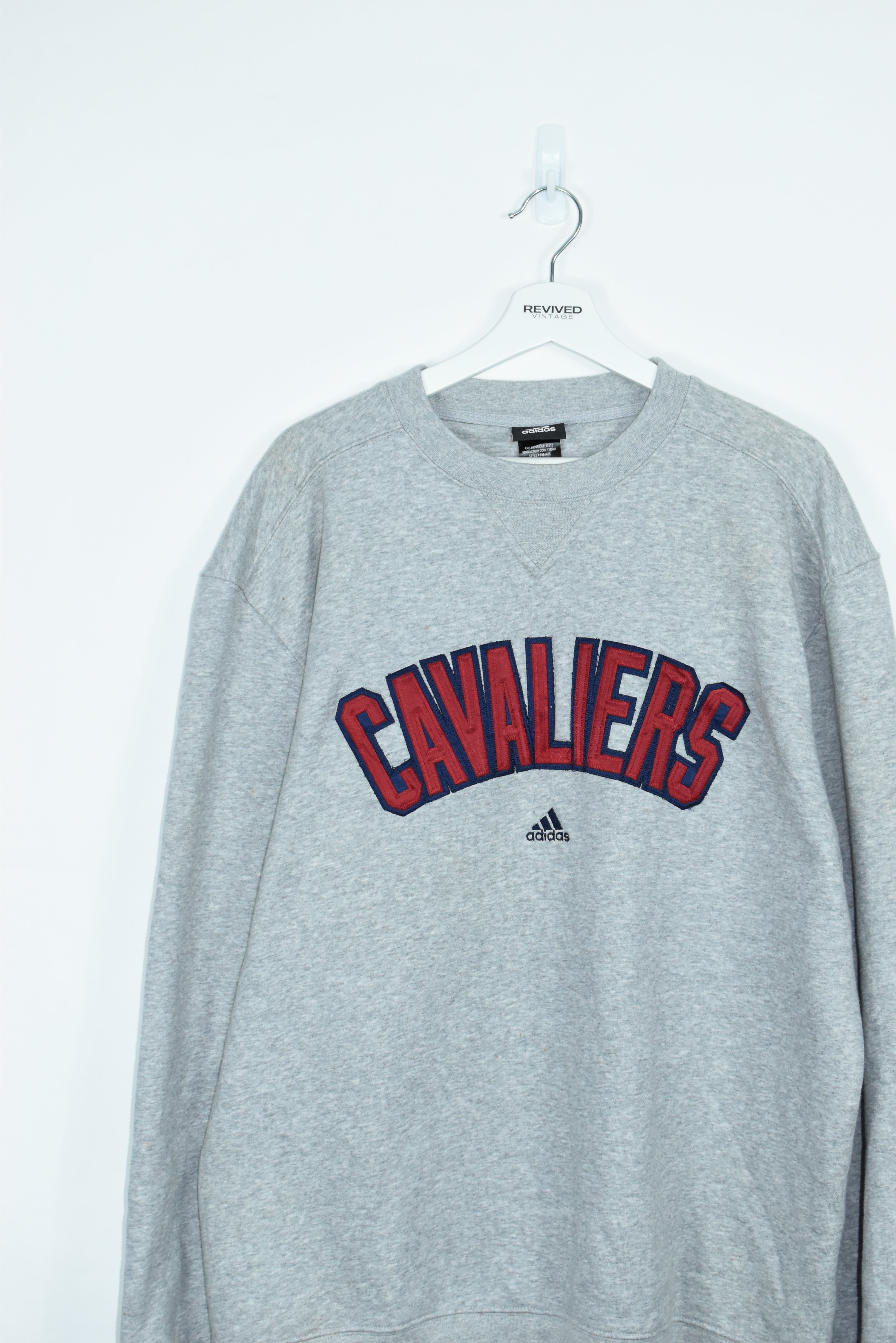 Vintage Adidas Cavaliers Puff Print Swearshirt Xlarge
