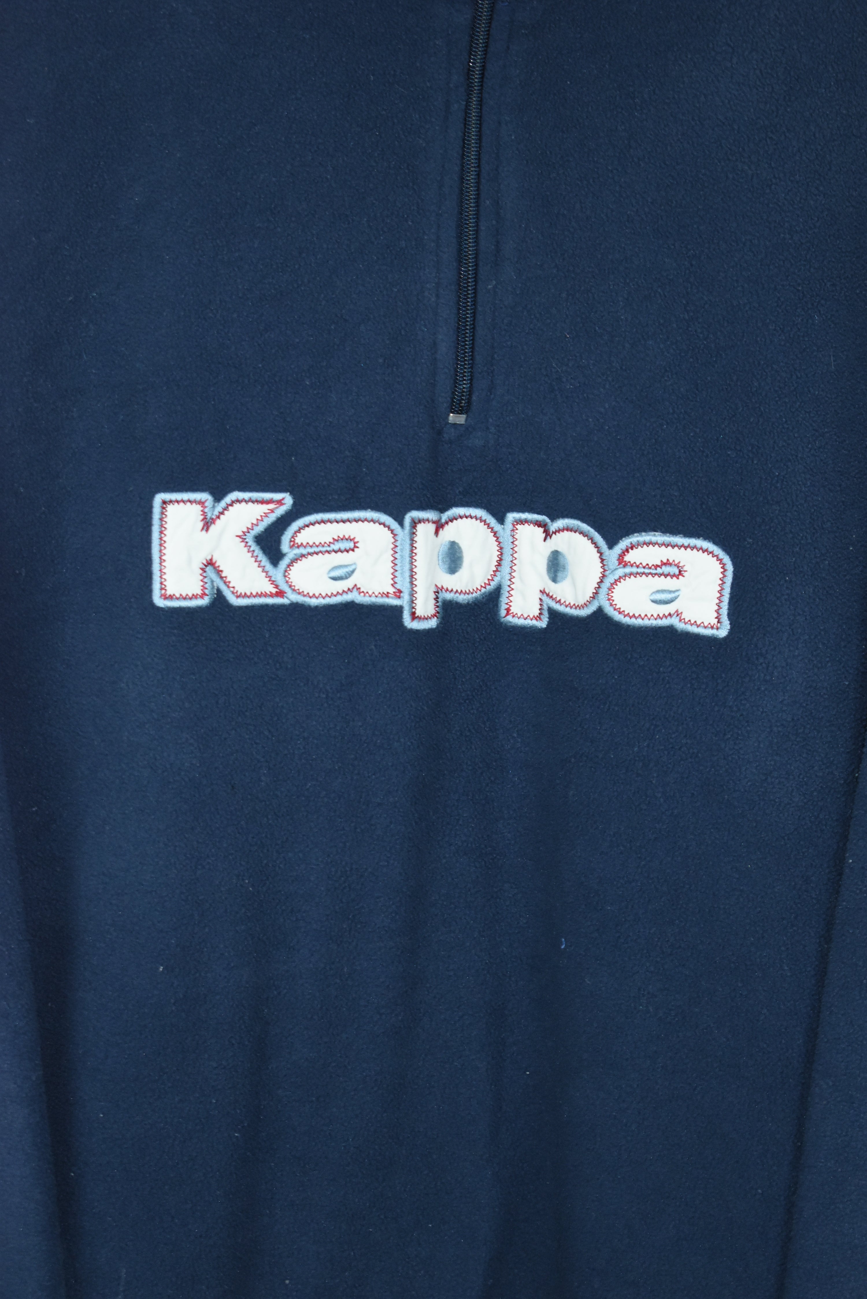Vintage Kappa Embroidery 1/4 Zip Fleece XXL