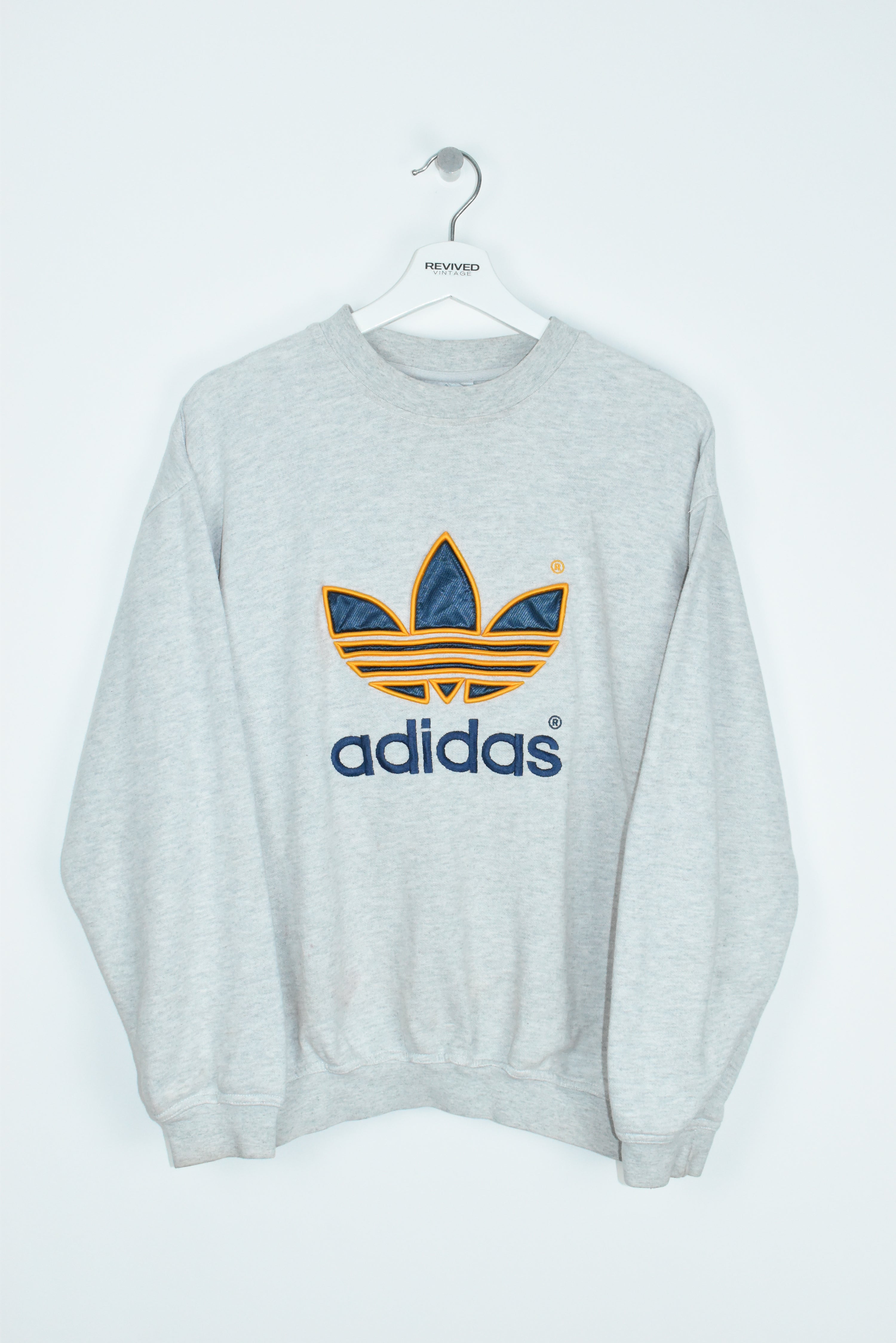 Vintage Adidas Embroidery Logo Sweatshirt Medium