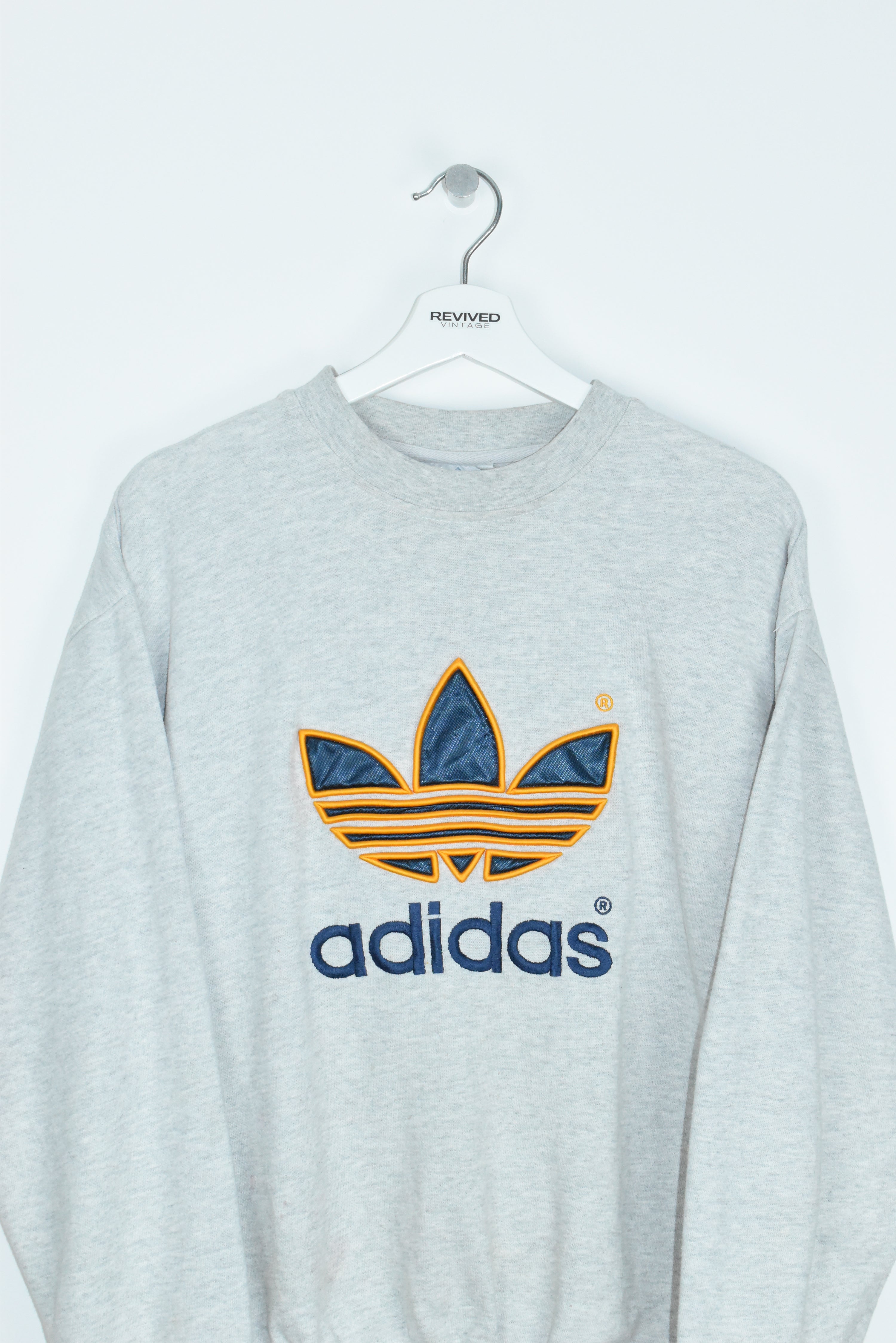 Vintage Adidas Embroidery Logo Sweatshirt Medium