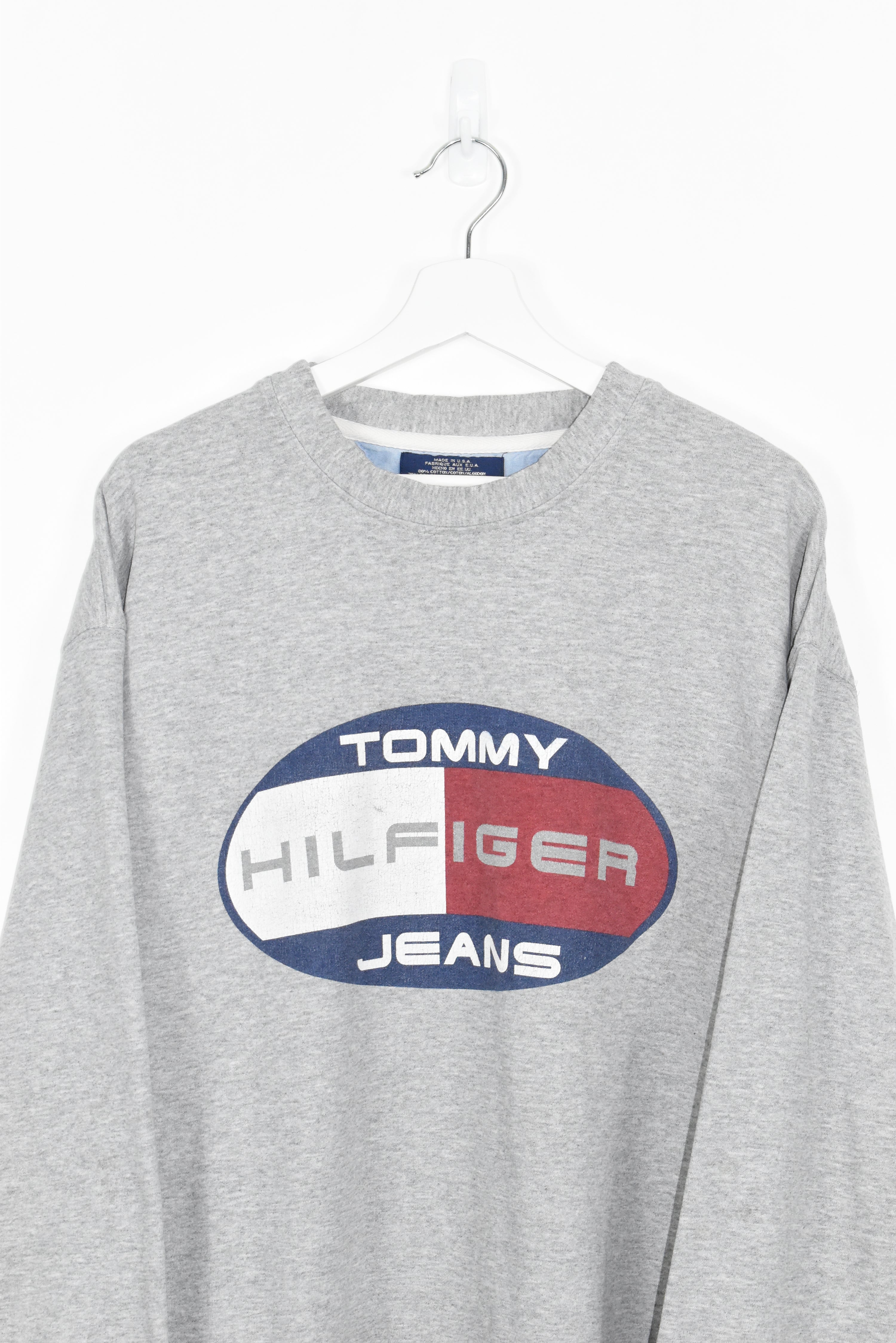 Vintage Tommy Hilfiger Center Logo Sweatshirt XXL