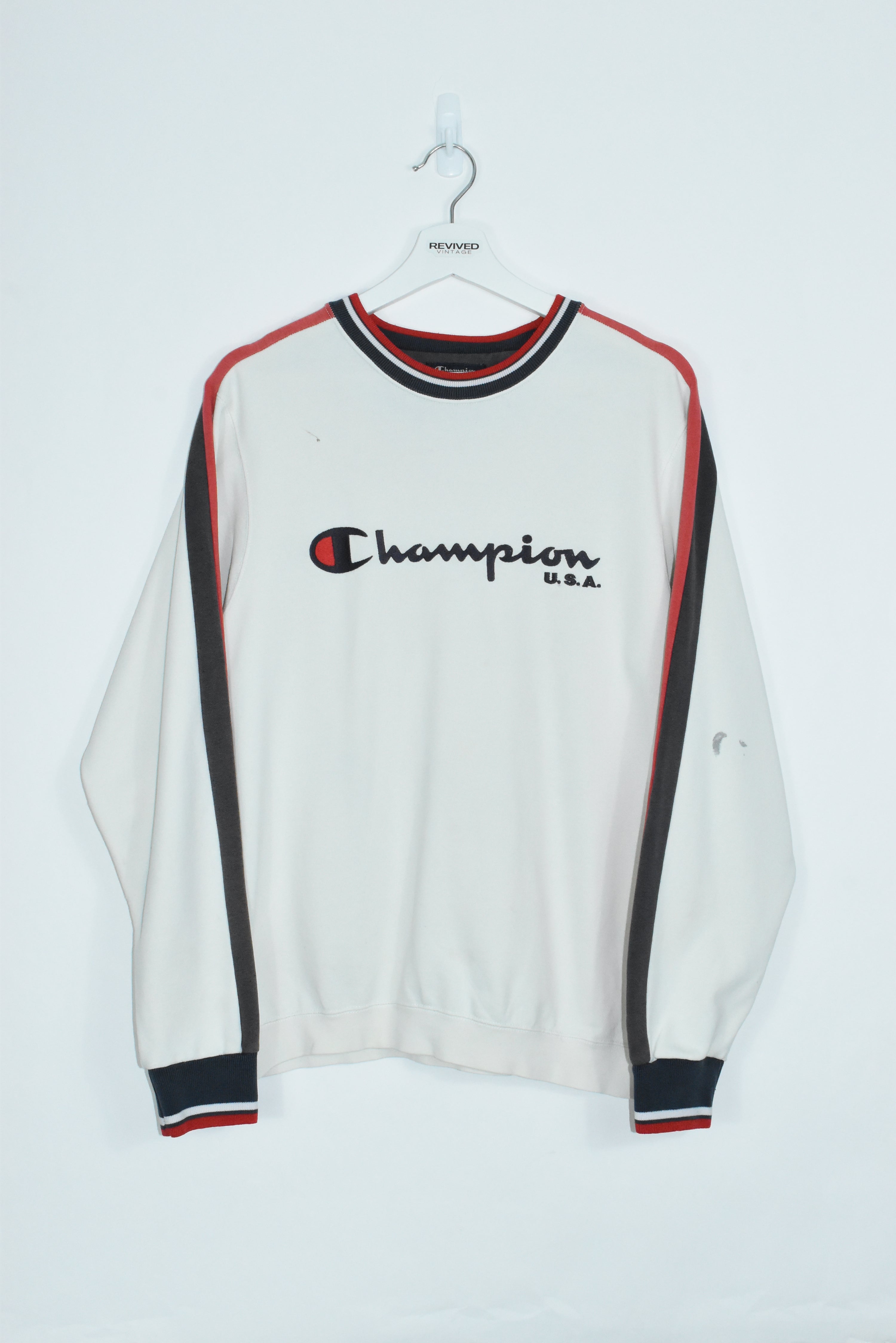 Vintage Champion Embroidery Sweatshirt Medium