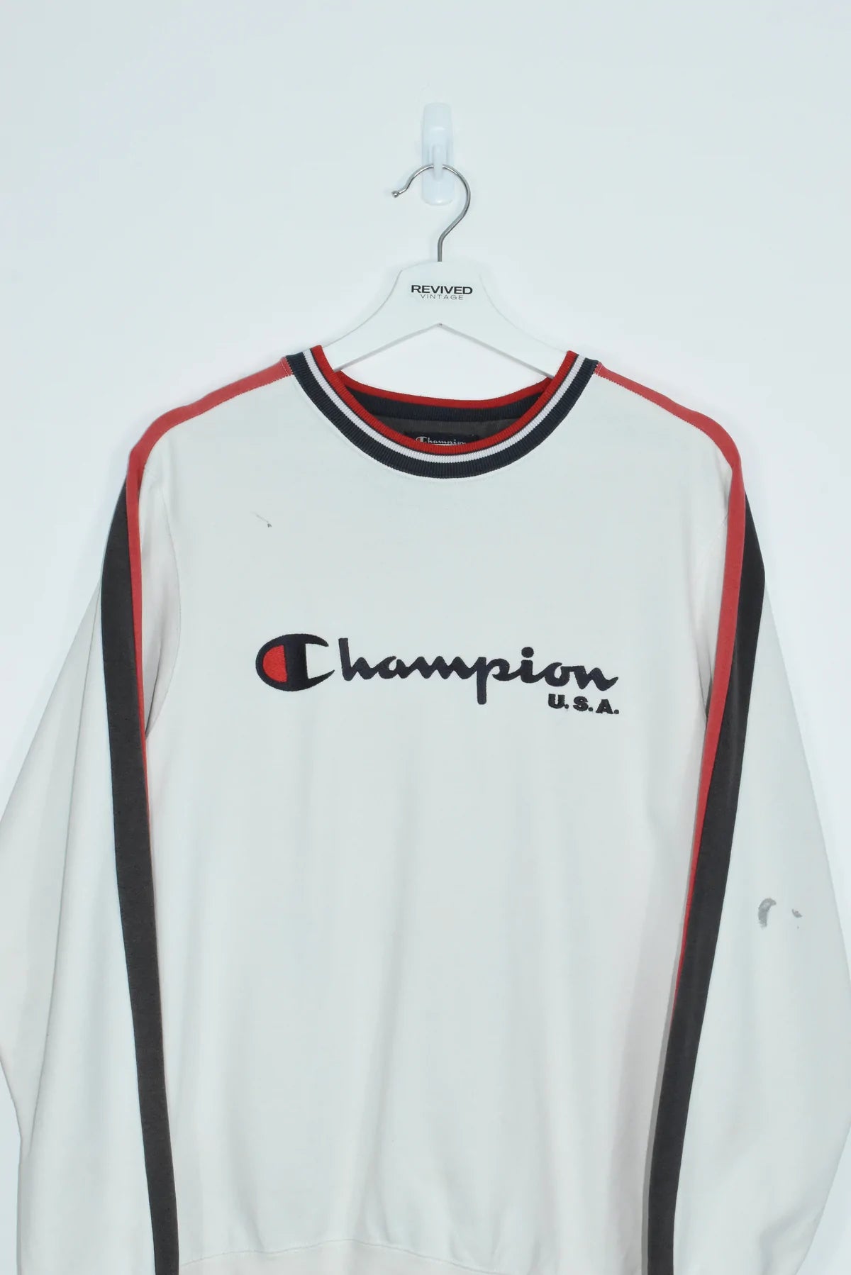 Vintage Champion Embroidery Sweatshirt Medium