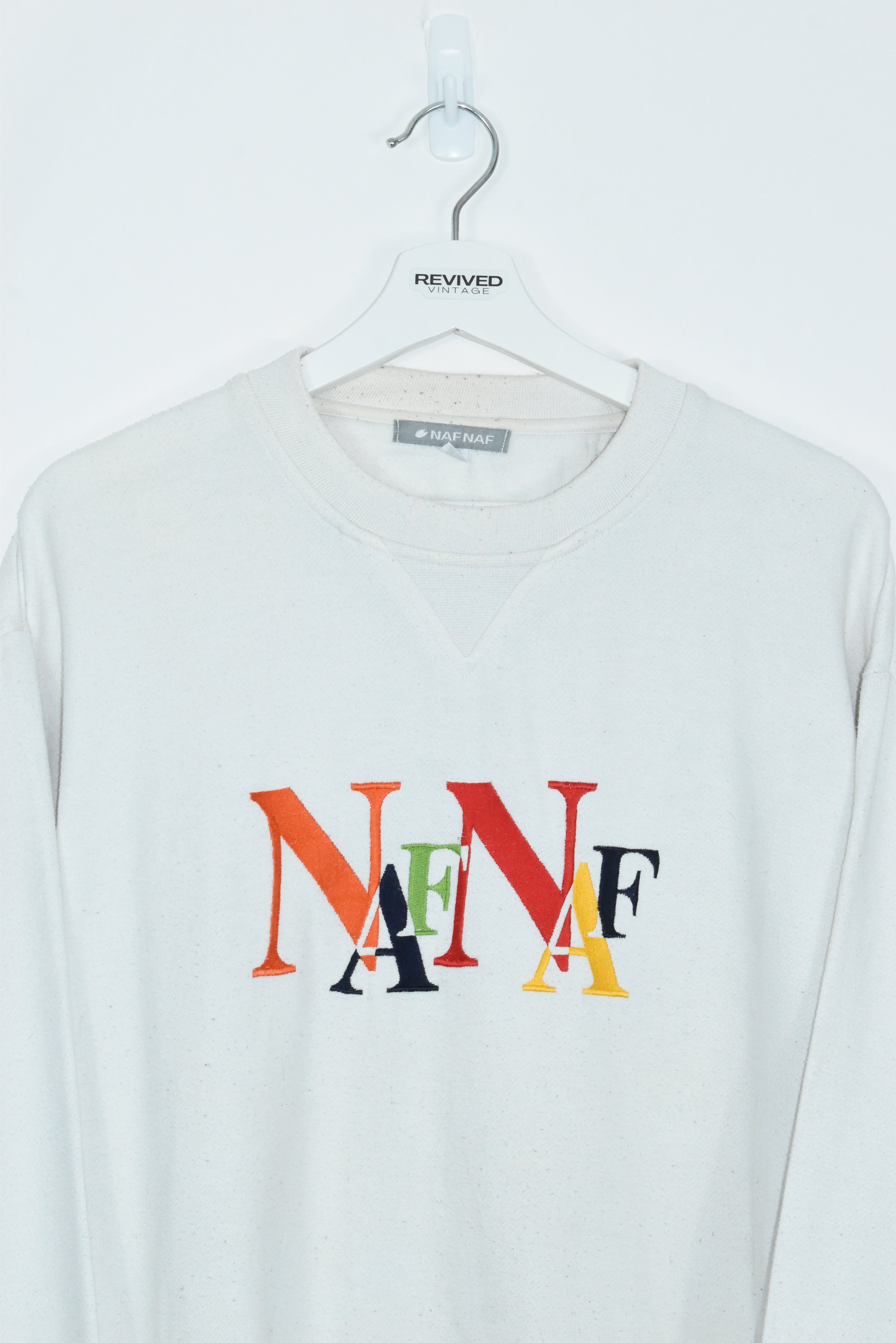Vintage Naf Naf Embroidery Sweatshirt Medium