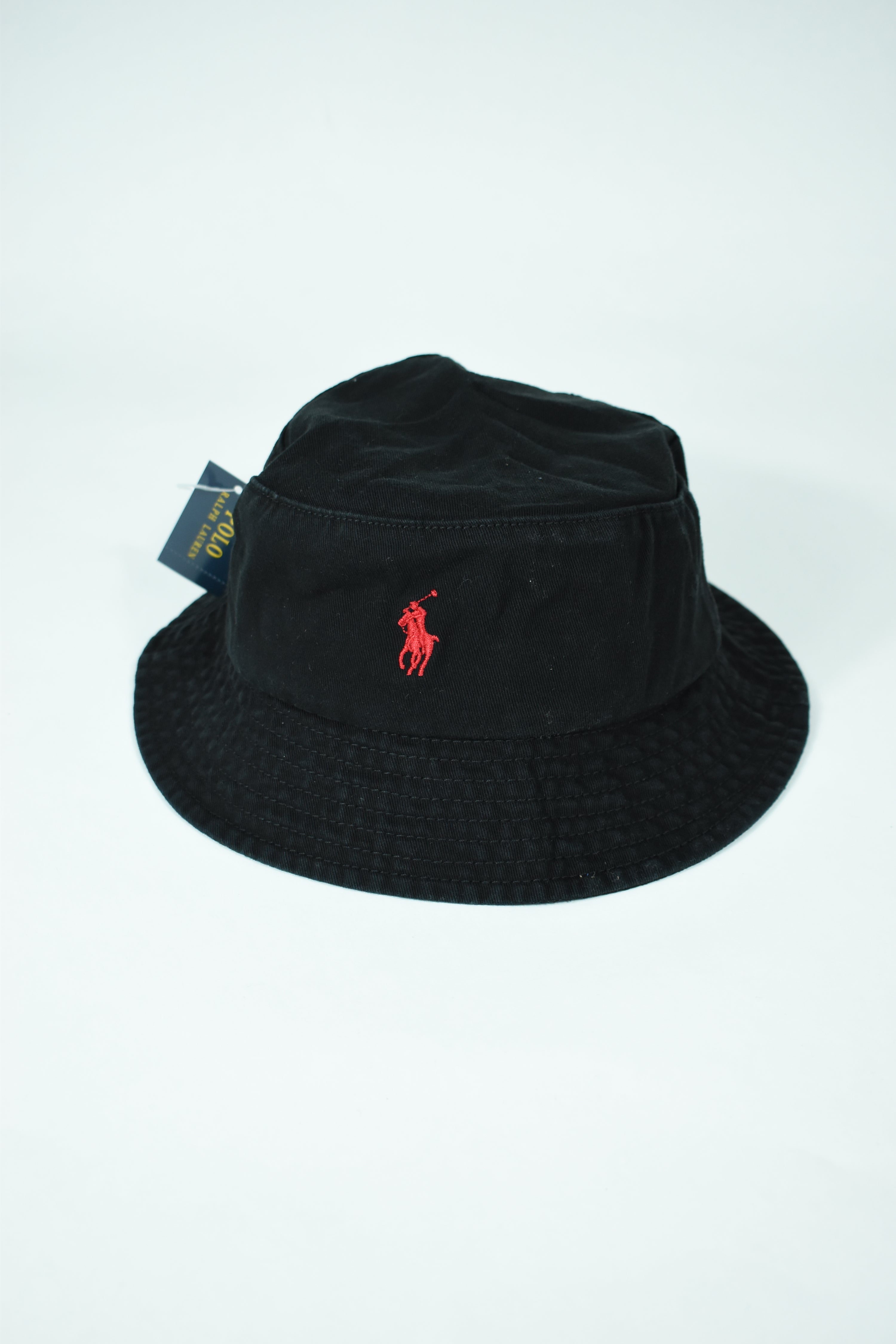 New Black Ralph Lauren Embroidery Bucket Hat