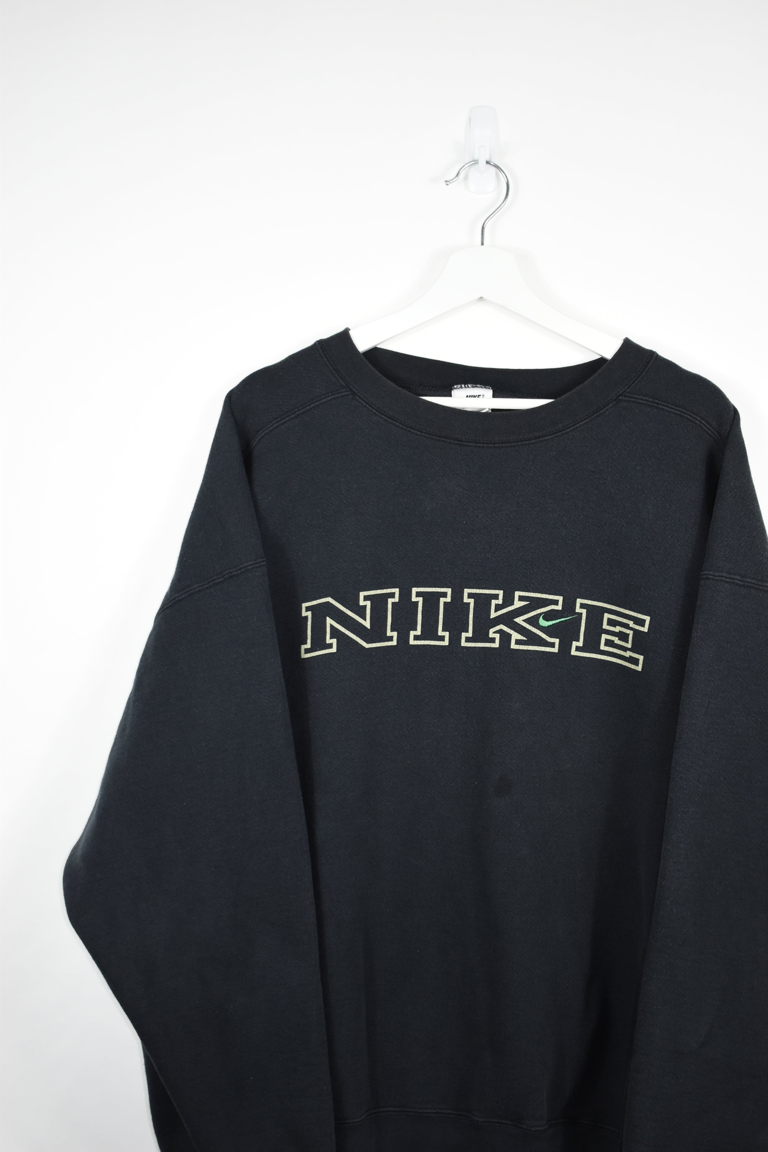 Vintage Nike Spellout Embroidery Tick Sweatshirt XL - REVIVED Vintage est. 2020