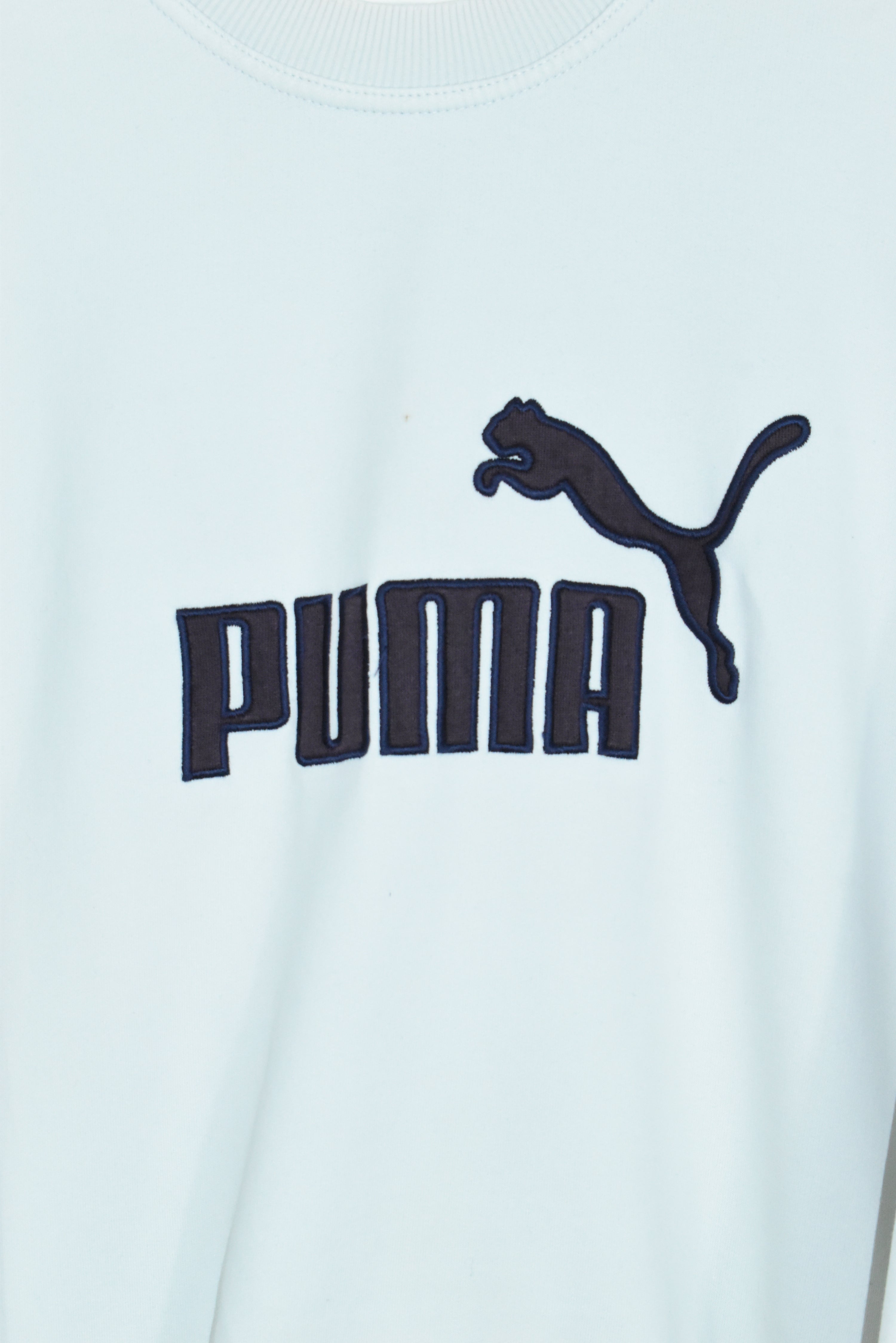 VINTAGE PUMA EMBROIDERY LOGO SWEATSHIRT MEDIUM