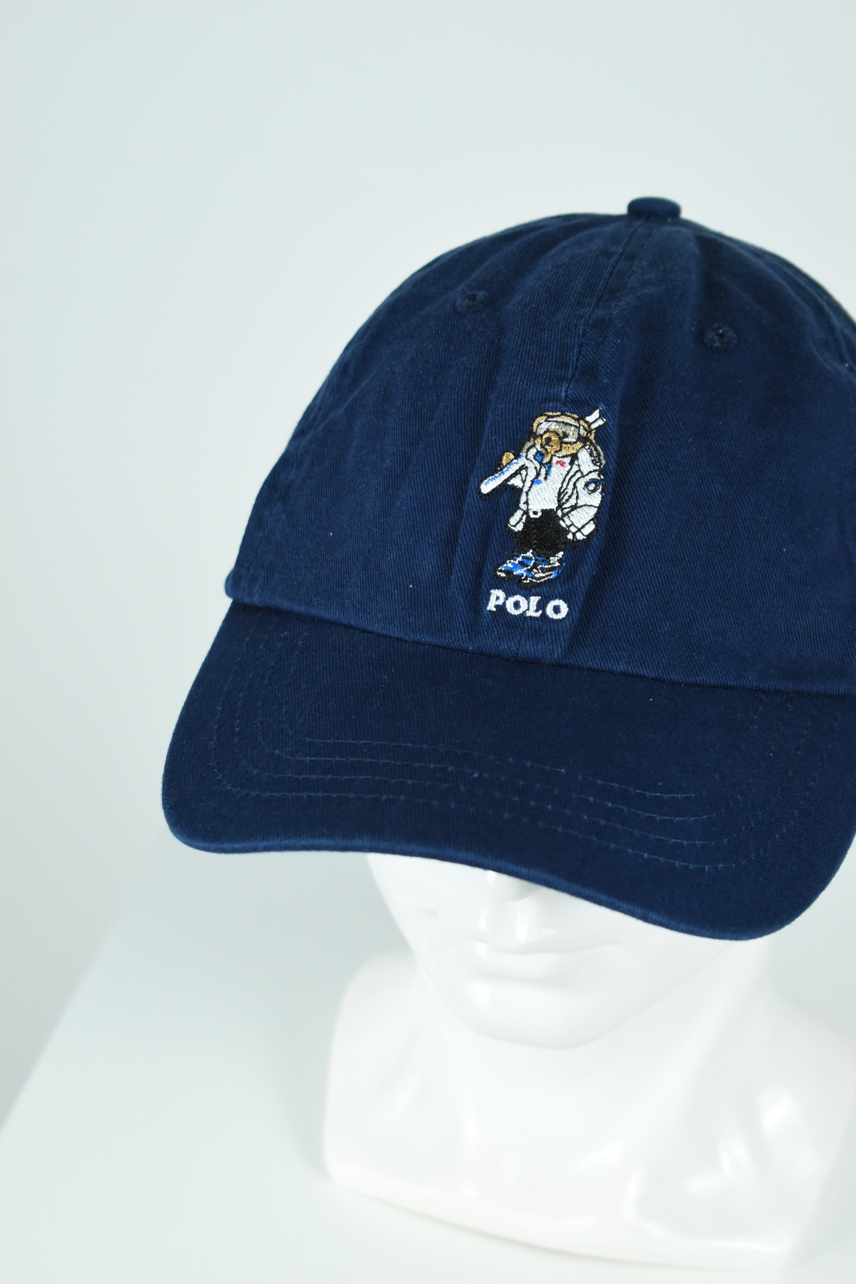 New Ralph Lauren Polo Bear Ski Cap Navy OS