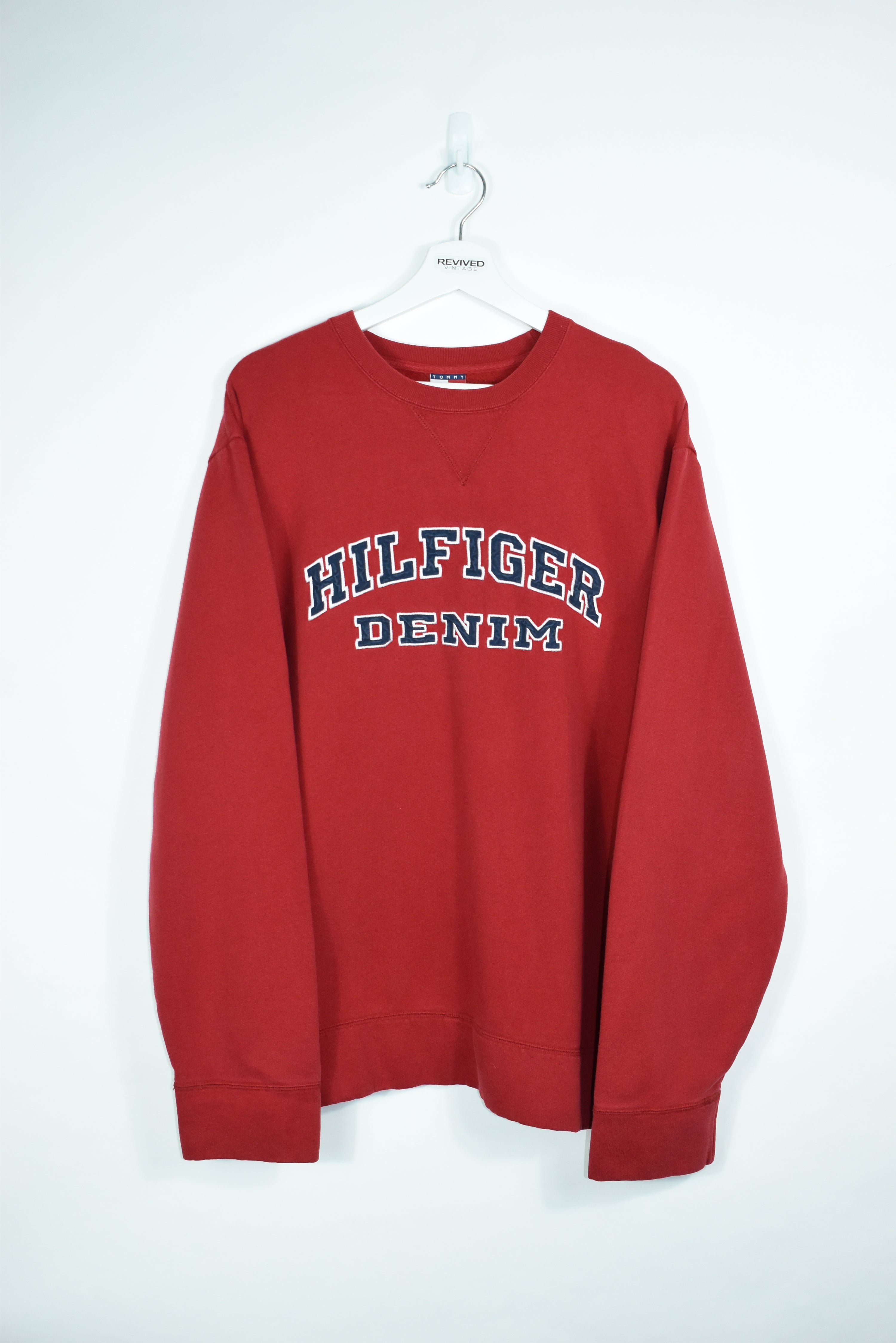 Vintage Tommy Hilfiger Embroidery Sweatshirt LARGE /XL