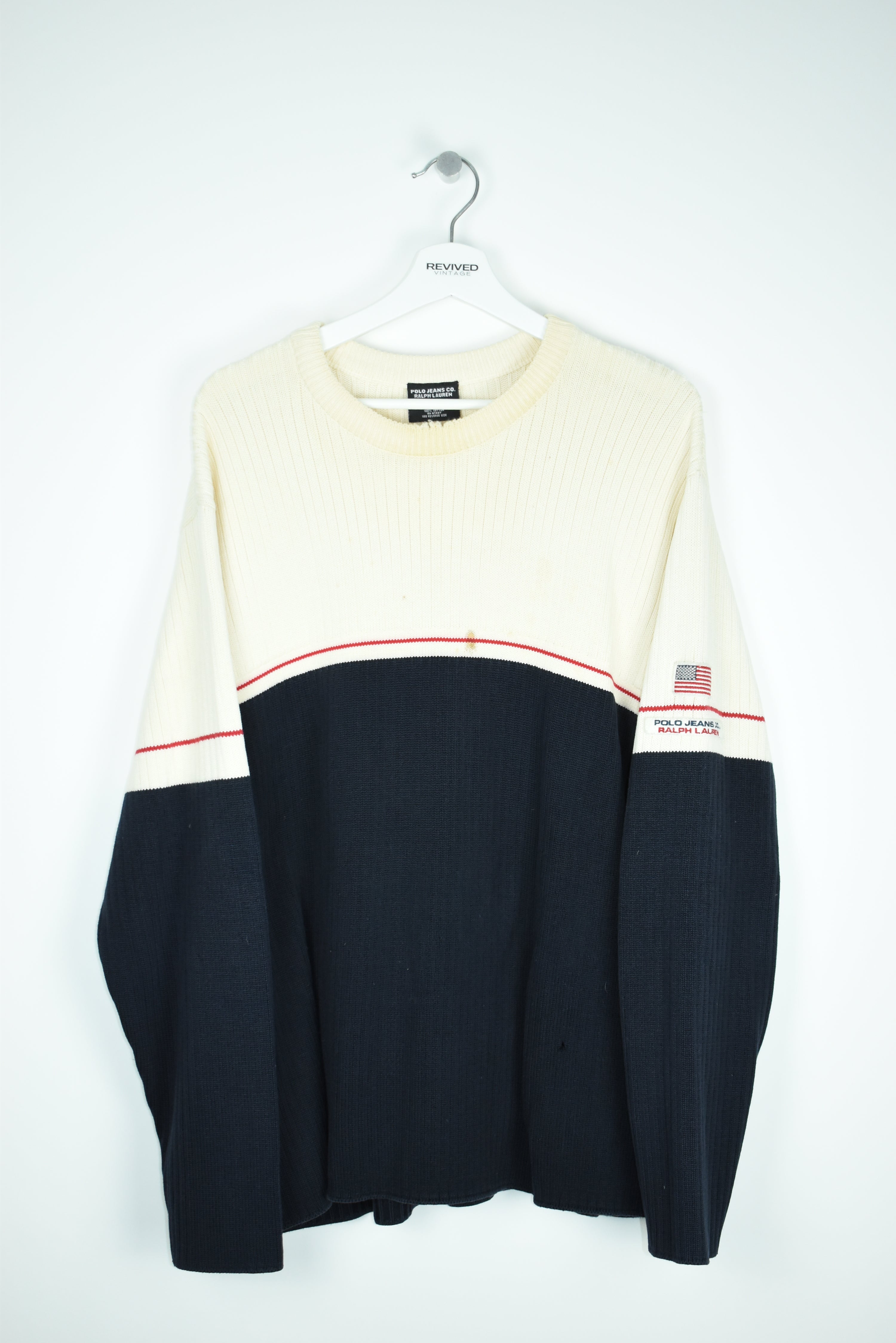 VINTAGE RALPH LAUREN POLO THICK SWEATER XXL