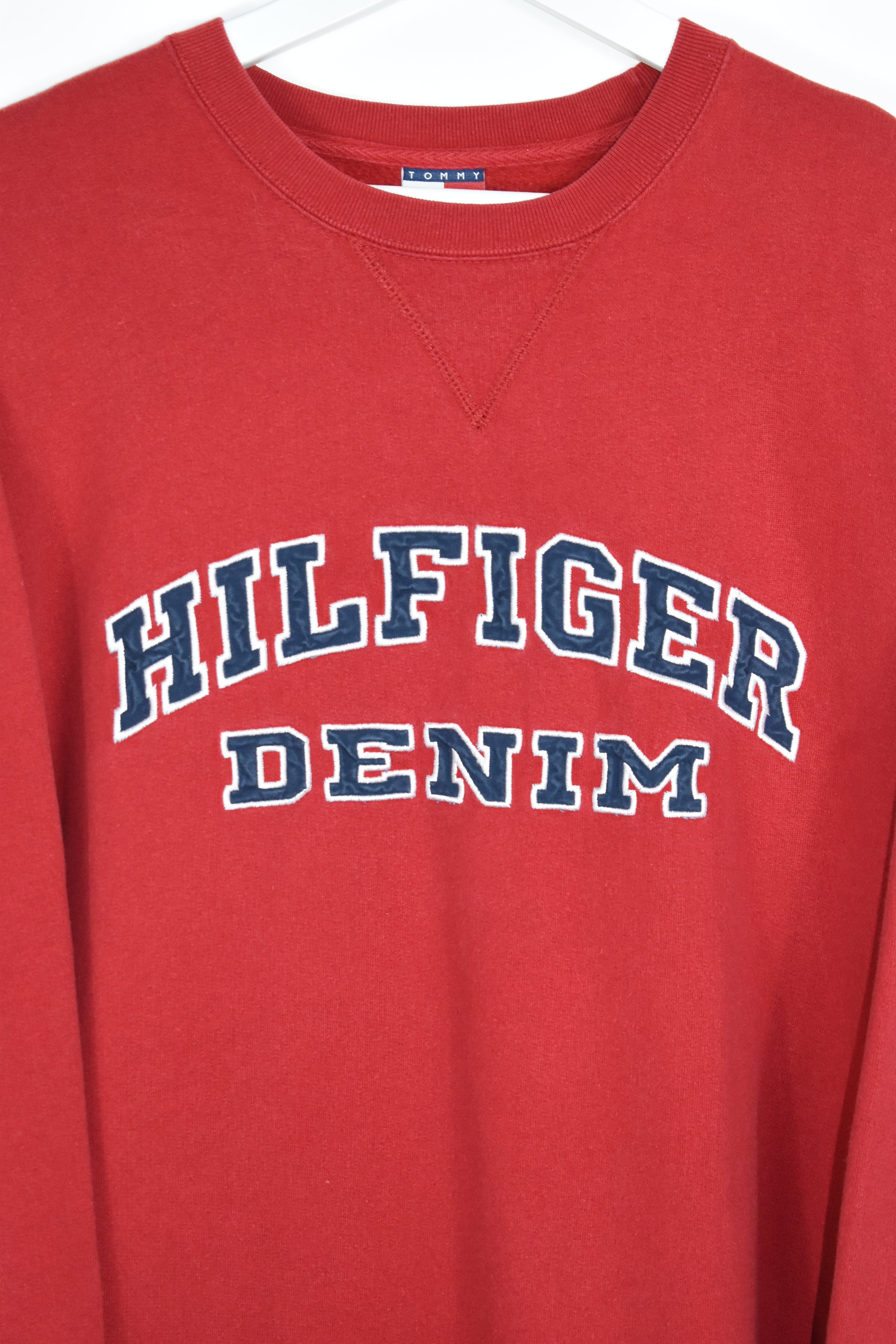 Vintage Tommy Hilfiger Embroidery Sweatshirt LARGE /XL