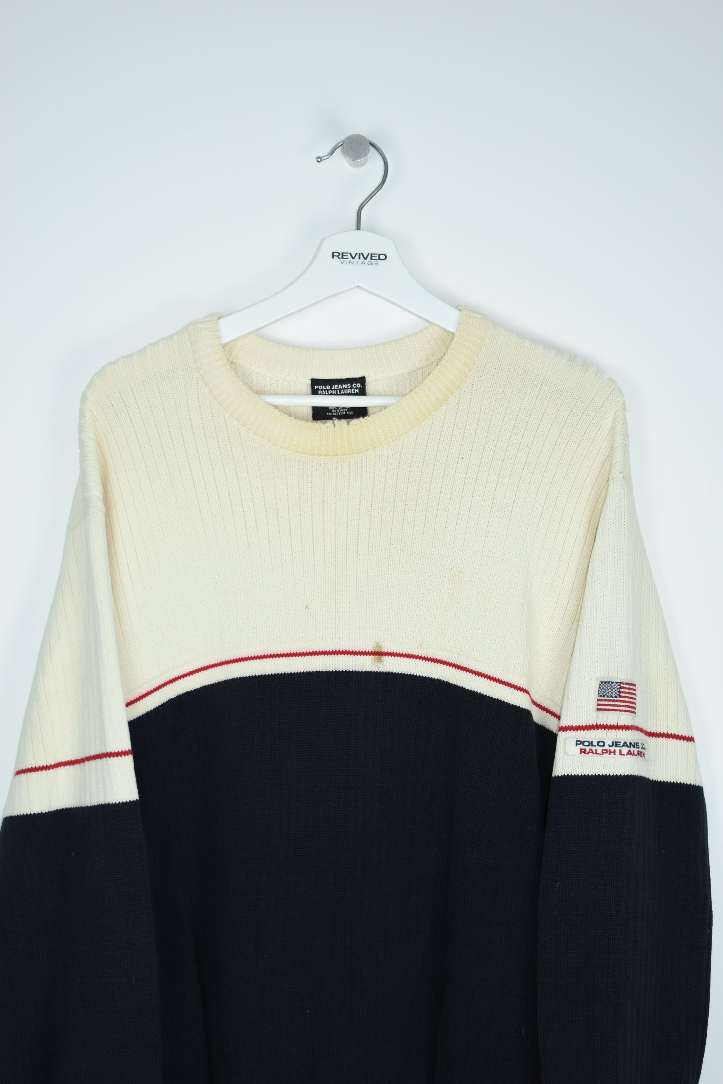 VINTAGE RALPH LAUREN POLO THICK SWEATER XXL