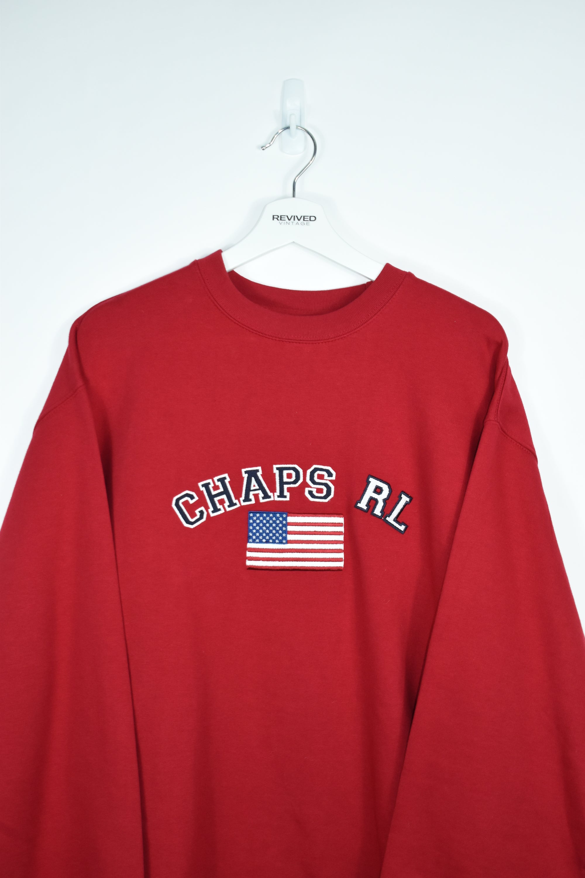 Vintage Chaps Ralph Lauren New Embroidery Sweatshirt Xlarge