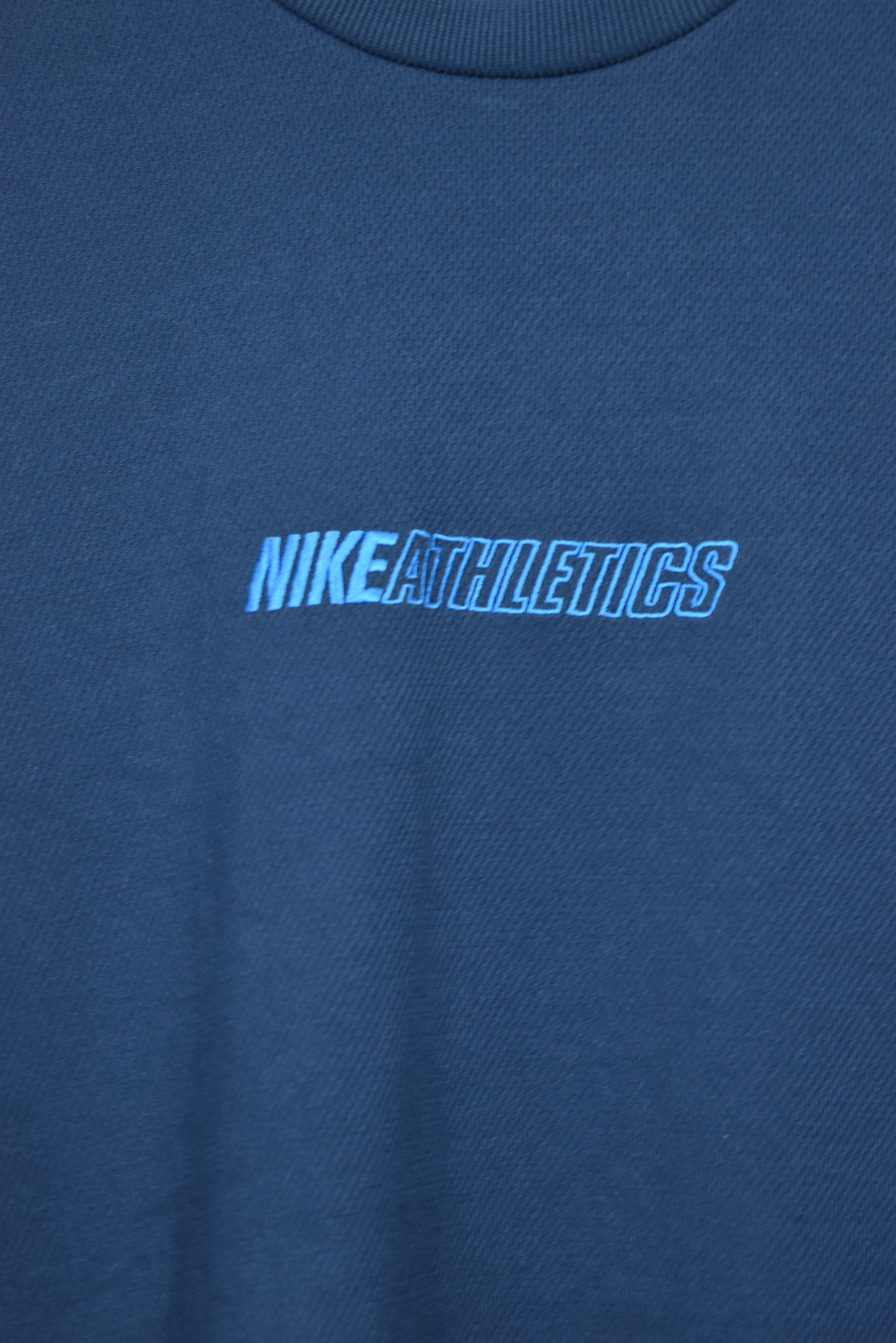 Vintage Nike Athletic Embroidery Mesh T Shirt Xlarge
