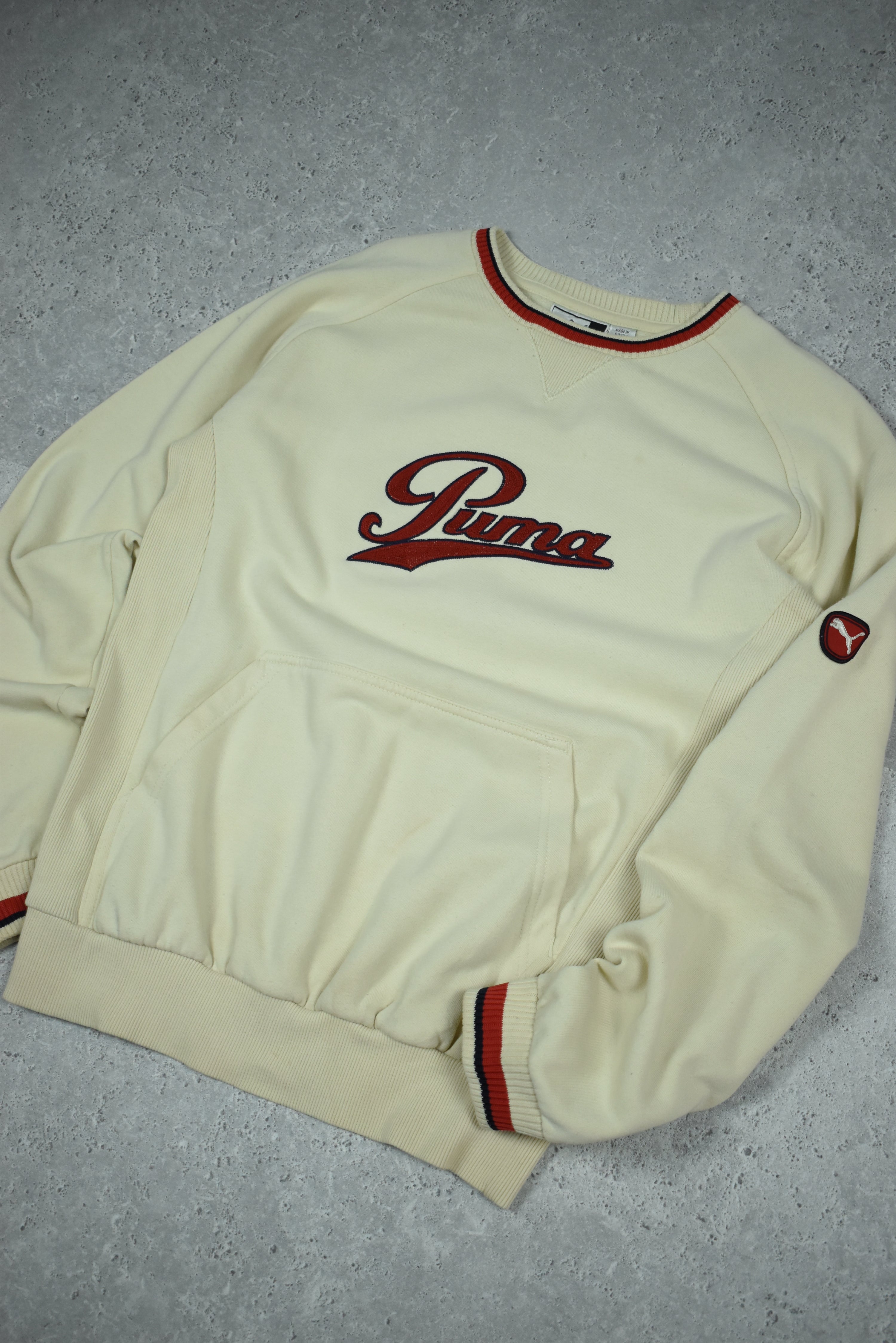 Vintage Puma Embroidery Sweatshirt Small
