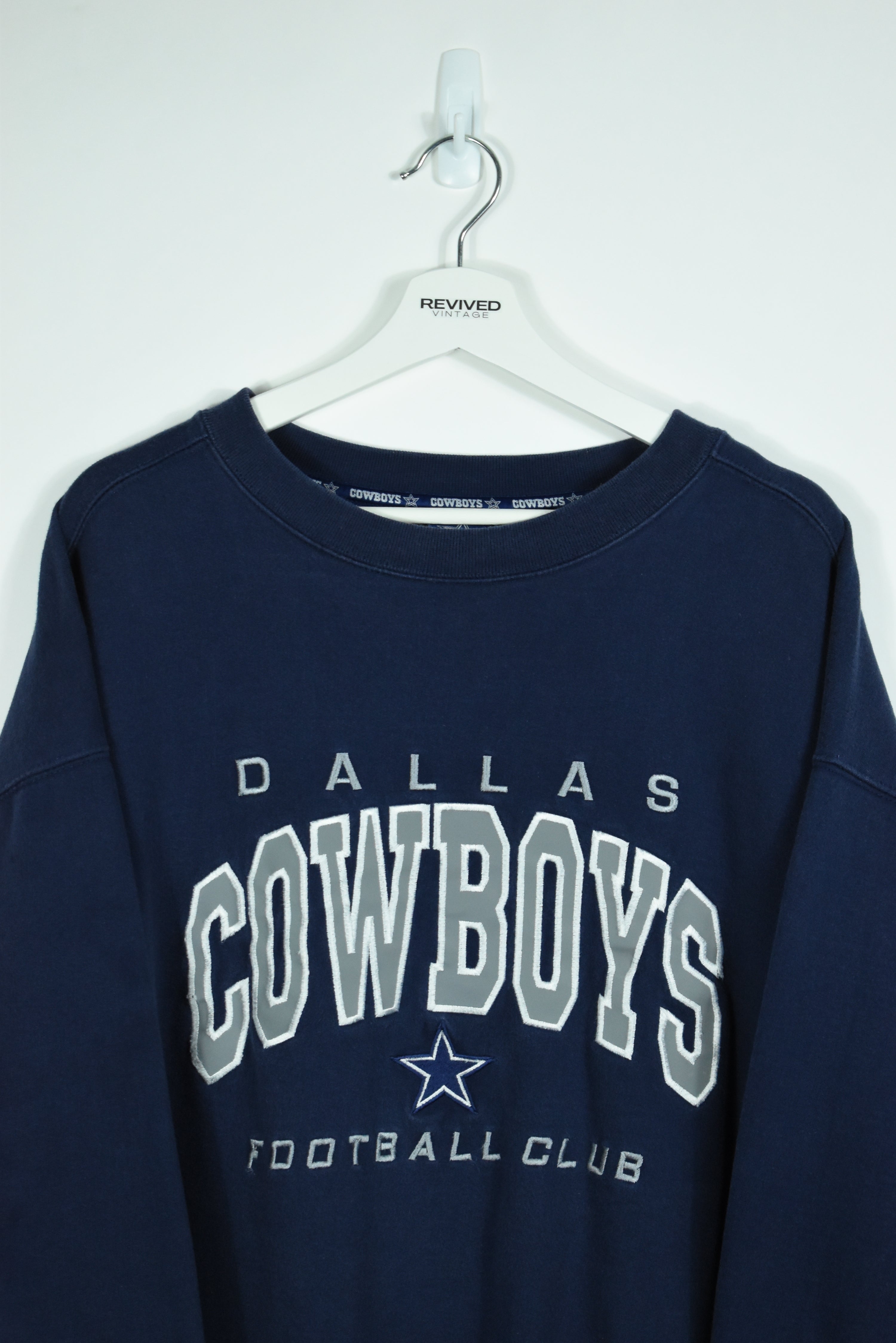 Vintage Dallas Cowboys Embroidery Sweatshirt XXL
