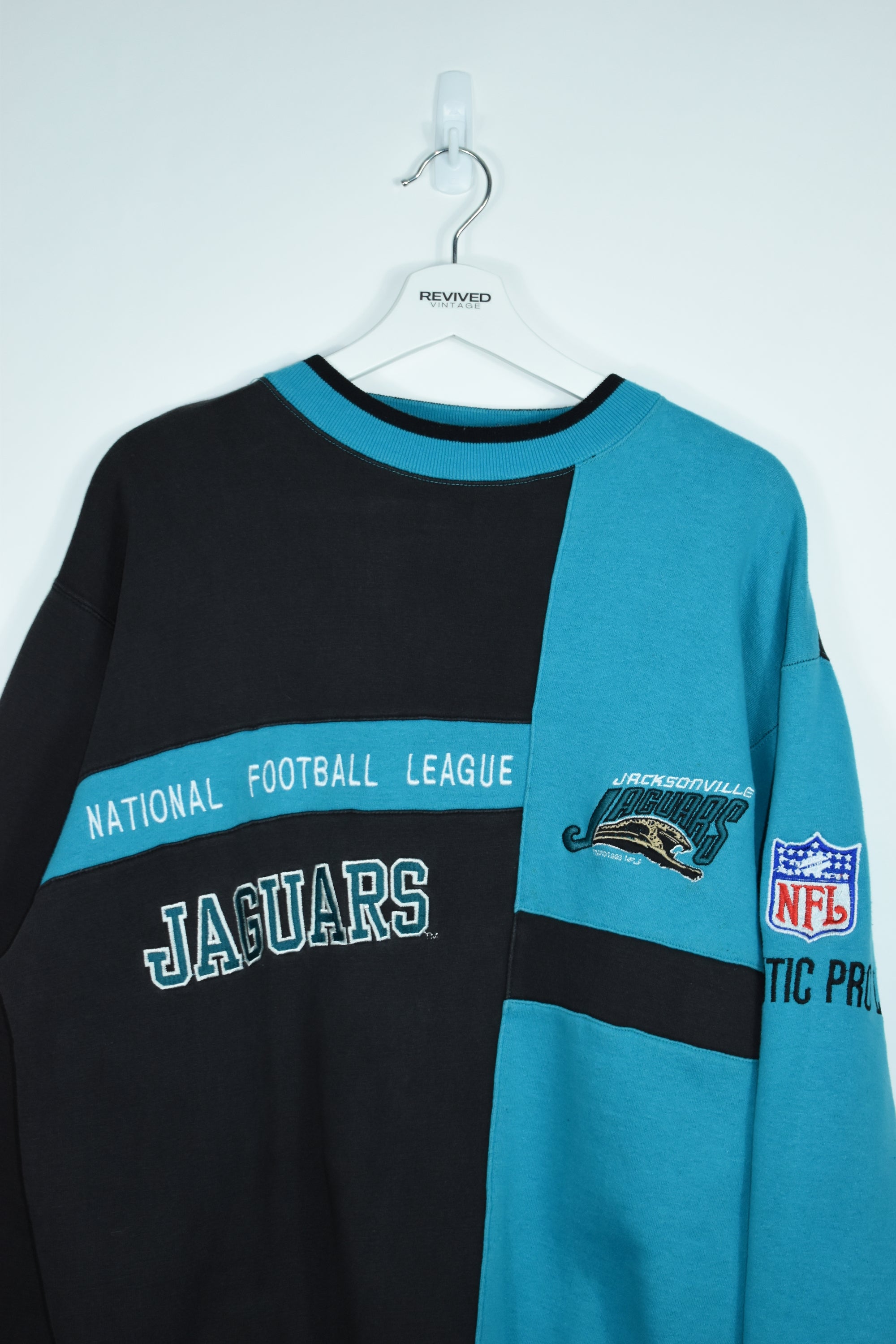 Vintage Jacksonville Jaguars Embroidery Sweatshirt Xlarge