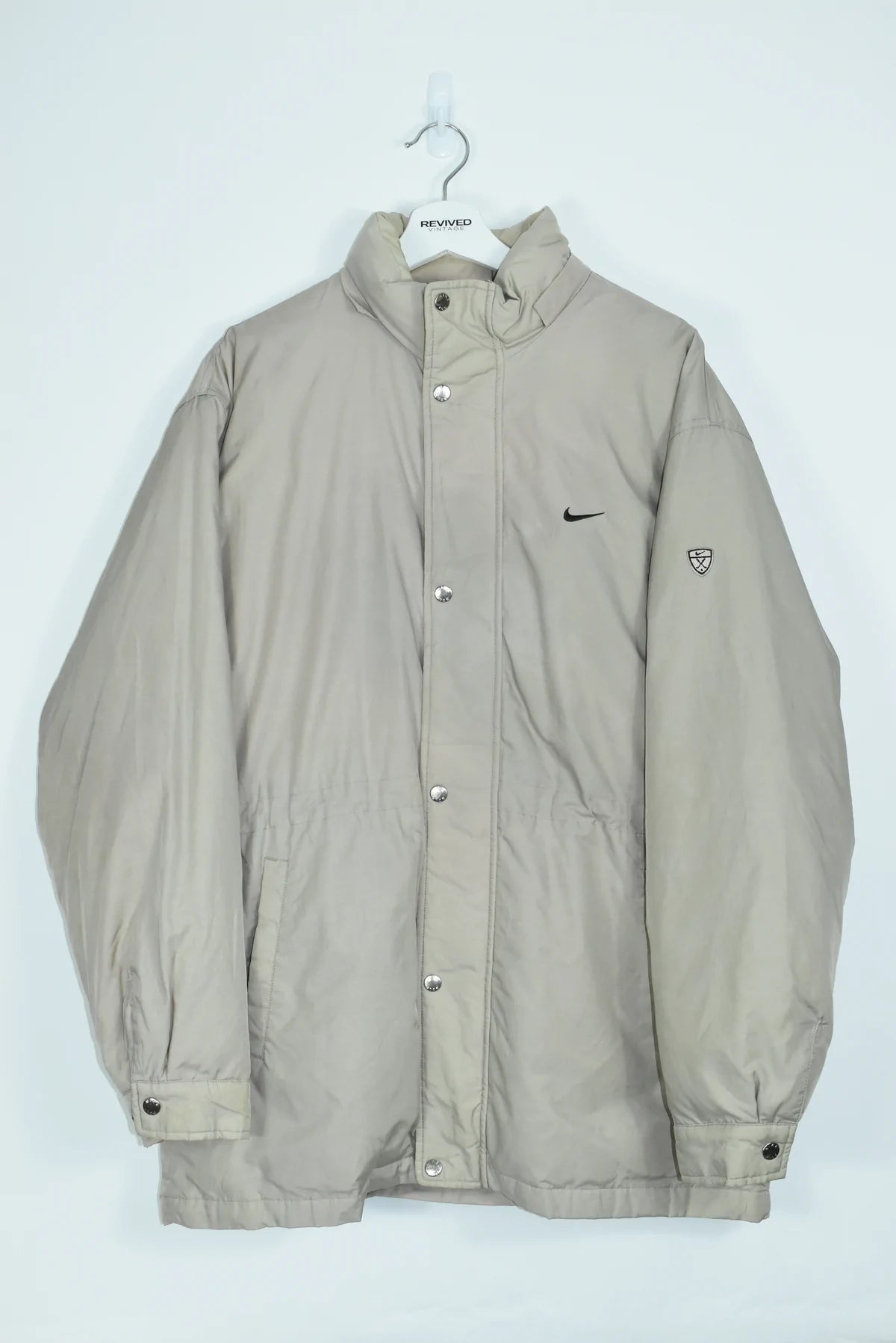 VINTAGE NIKE GOLF PUFFER CREAM LARGE