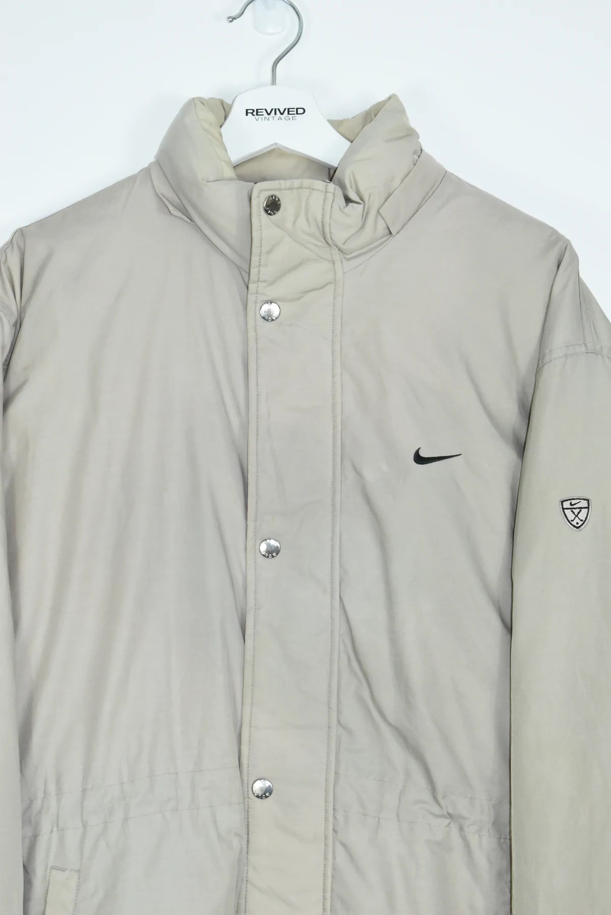 VINTAGE NIKE GOLF PUFFER CREAM LARGE