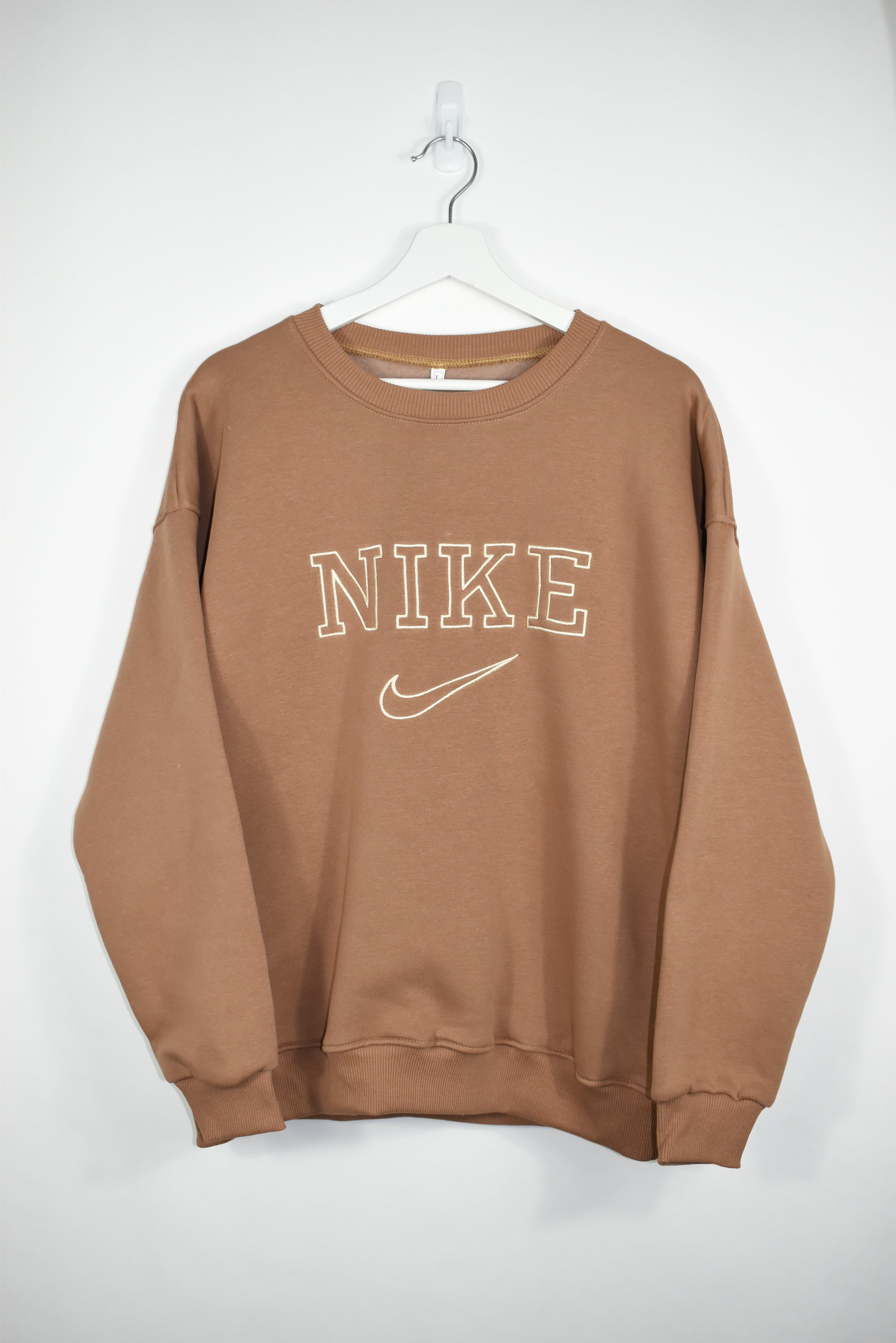Vintage Nike Brown Bootleg Sweatshirt Medium