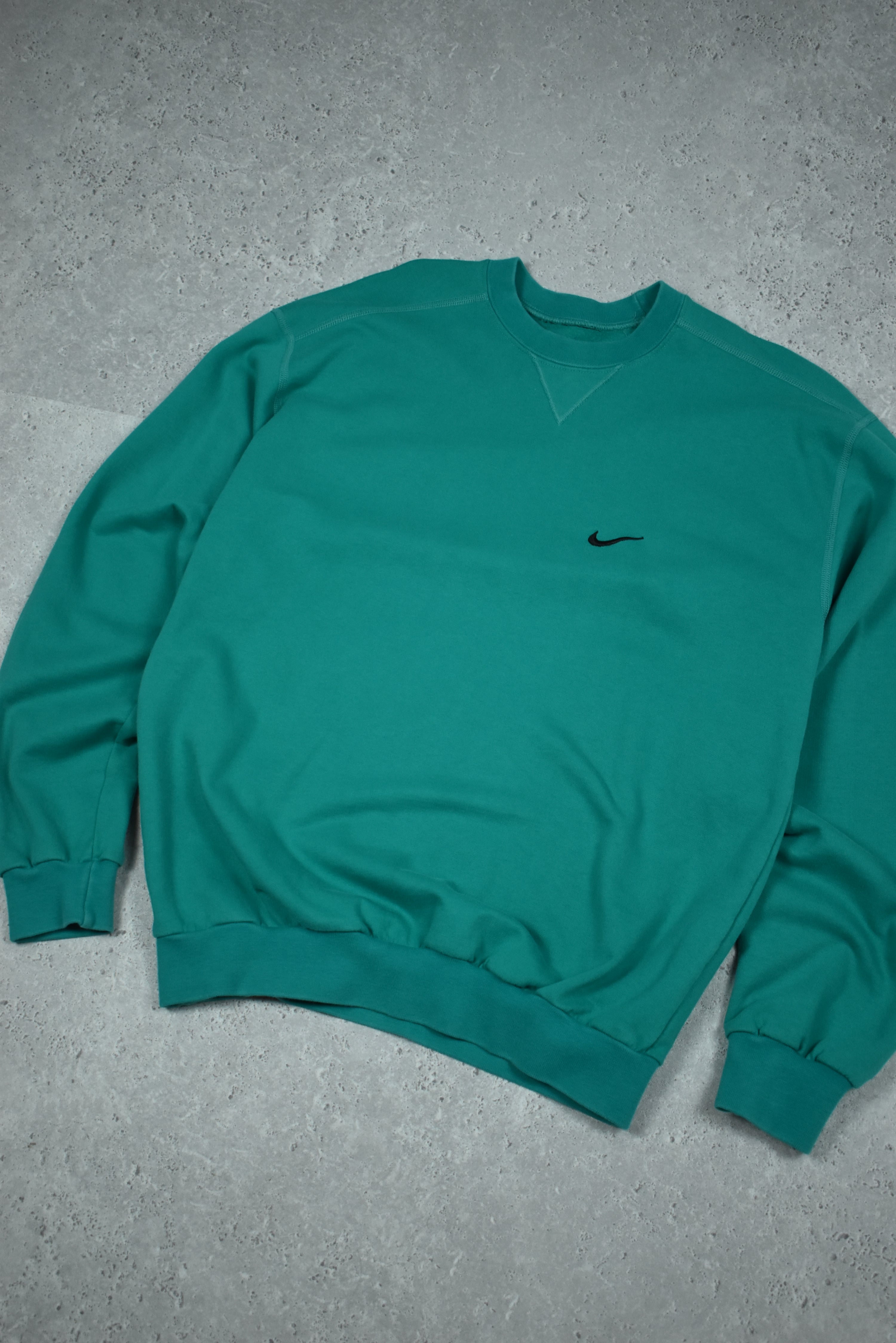 Vintage Nike Embroidery Swoosh Sweatshirt Medium
