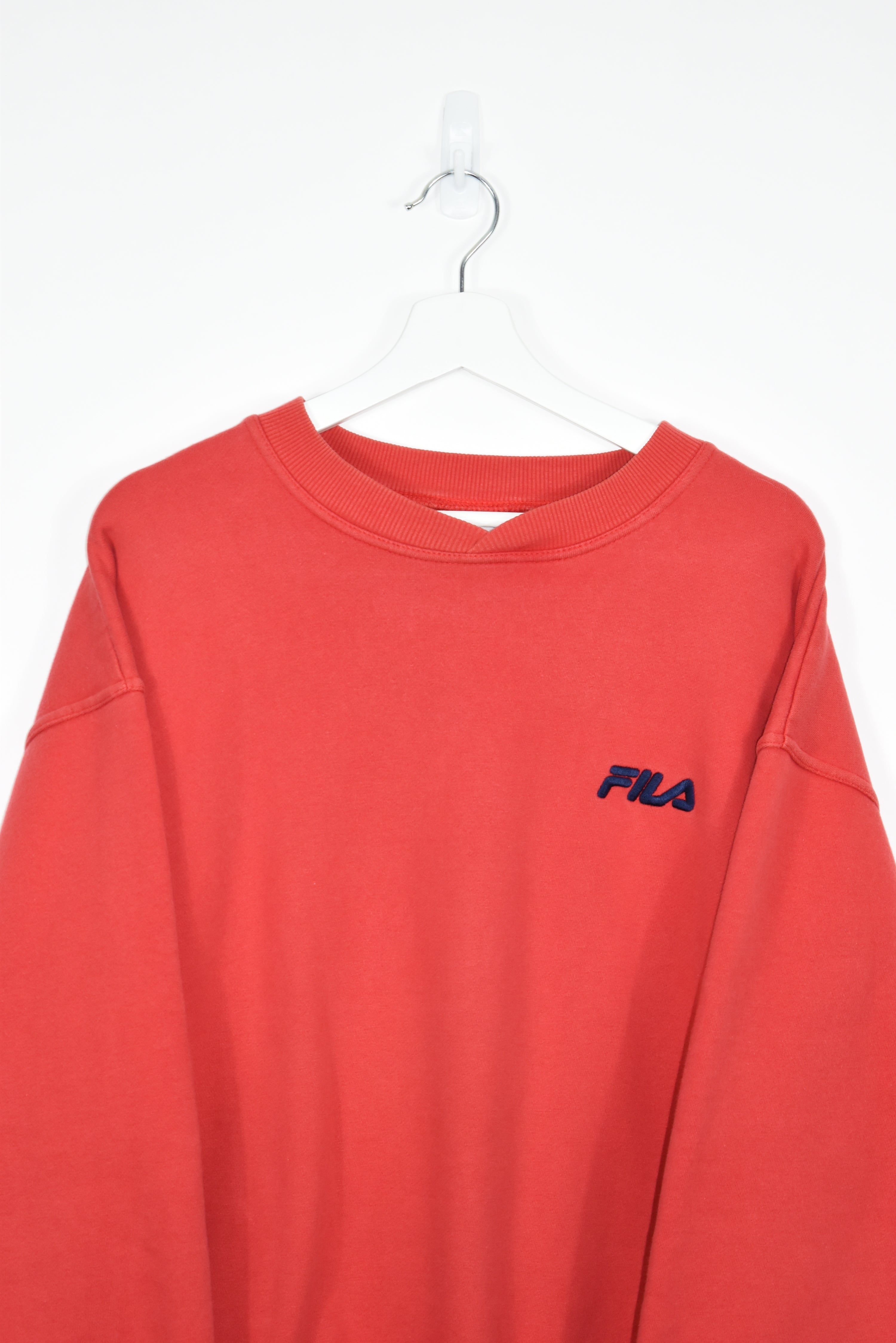 Vintage Fila Embroidery Logo Sweatshirt Large